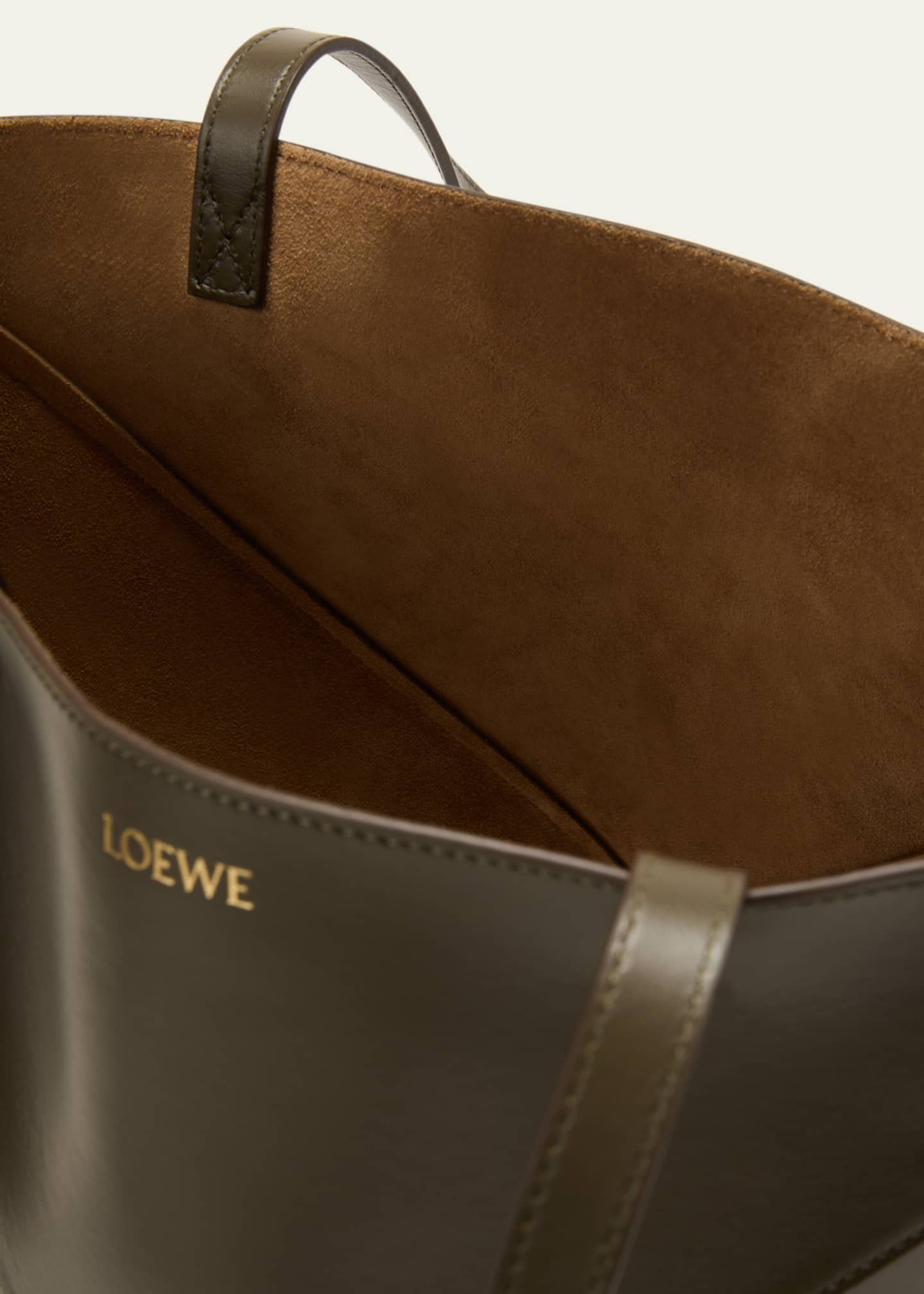 Loewe Puzzle Fold Medium Tote Bag in Shiny Leather Image 4 of 6