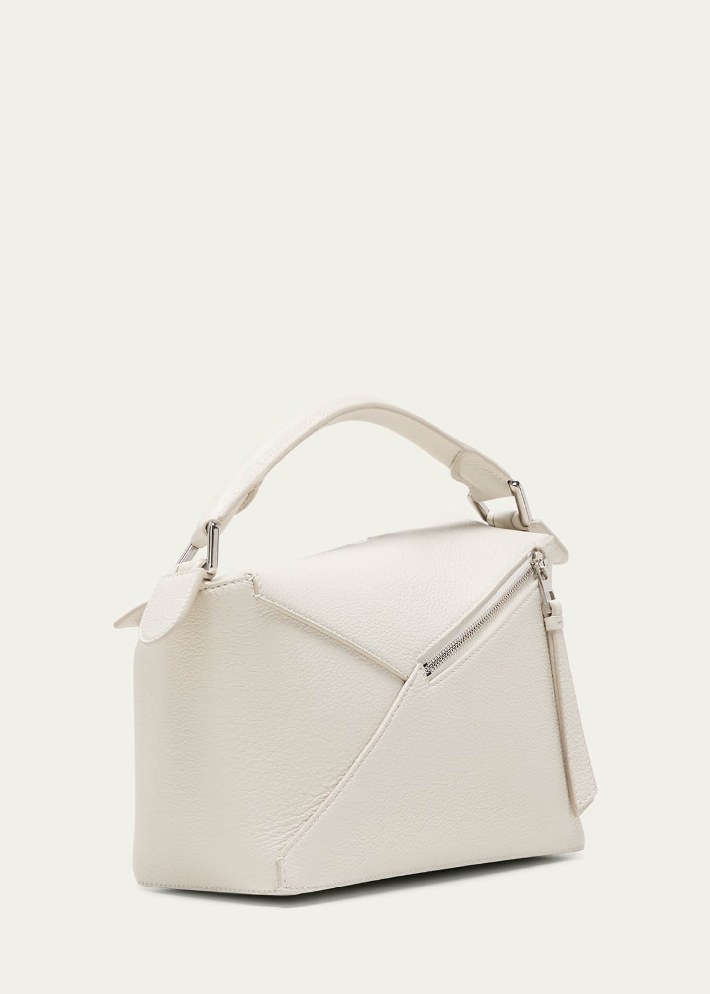 Loewe Puzzle Edge Small Top-Handle Bag in Soft Grained Leather Image 3 of 5