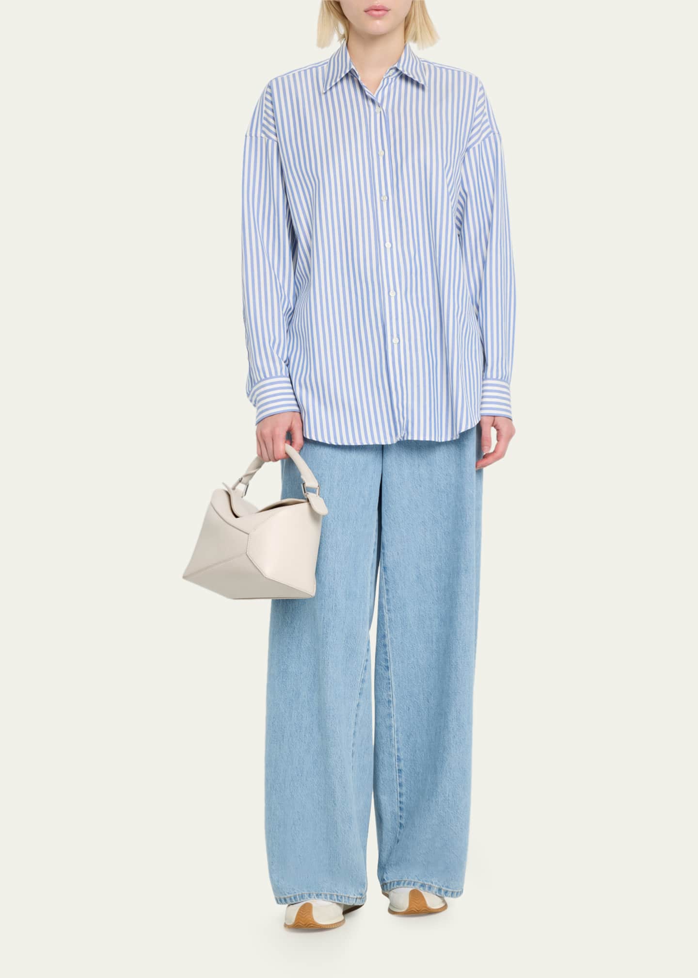 Loewe Puzzle Edge Small Top-Handle Bag in Soft Grained Leather Image 5 of 5