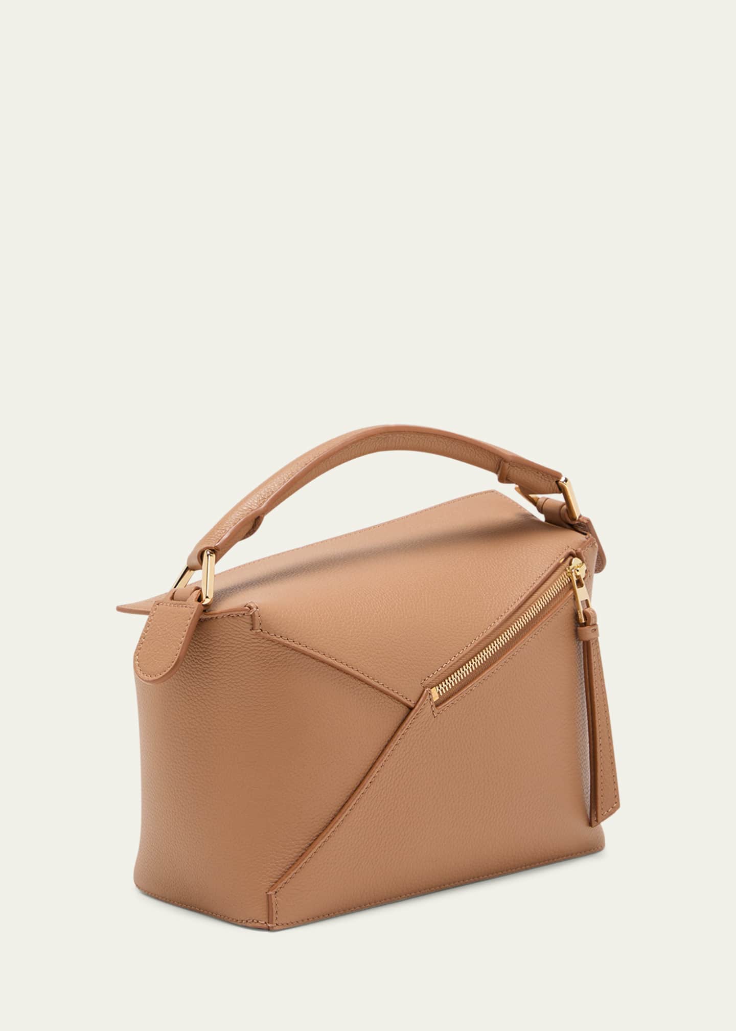 Loewe Puzzle Edge Small Top-Handle Bag in Soft Grained Leather Image 3 of 6
