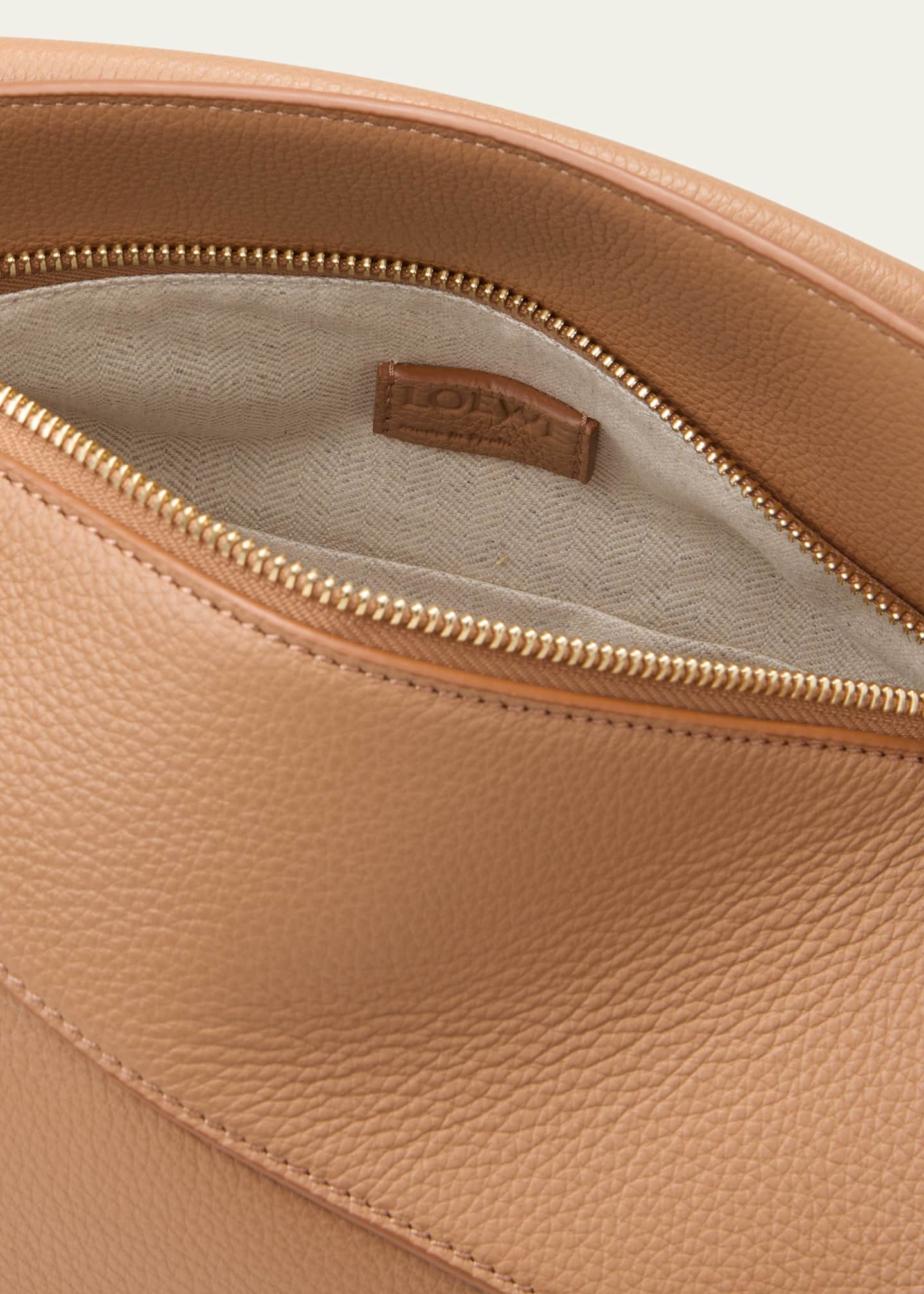 Loewe Puzzle Edge Small Top-Handle Bag in Soft Grained Leather Image 4 of 6