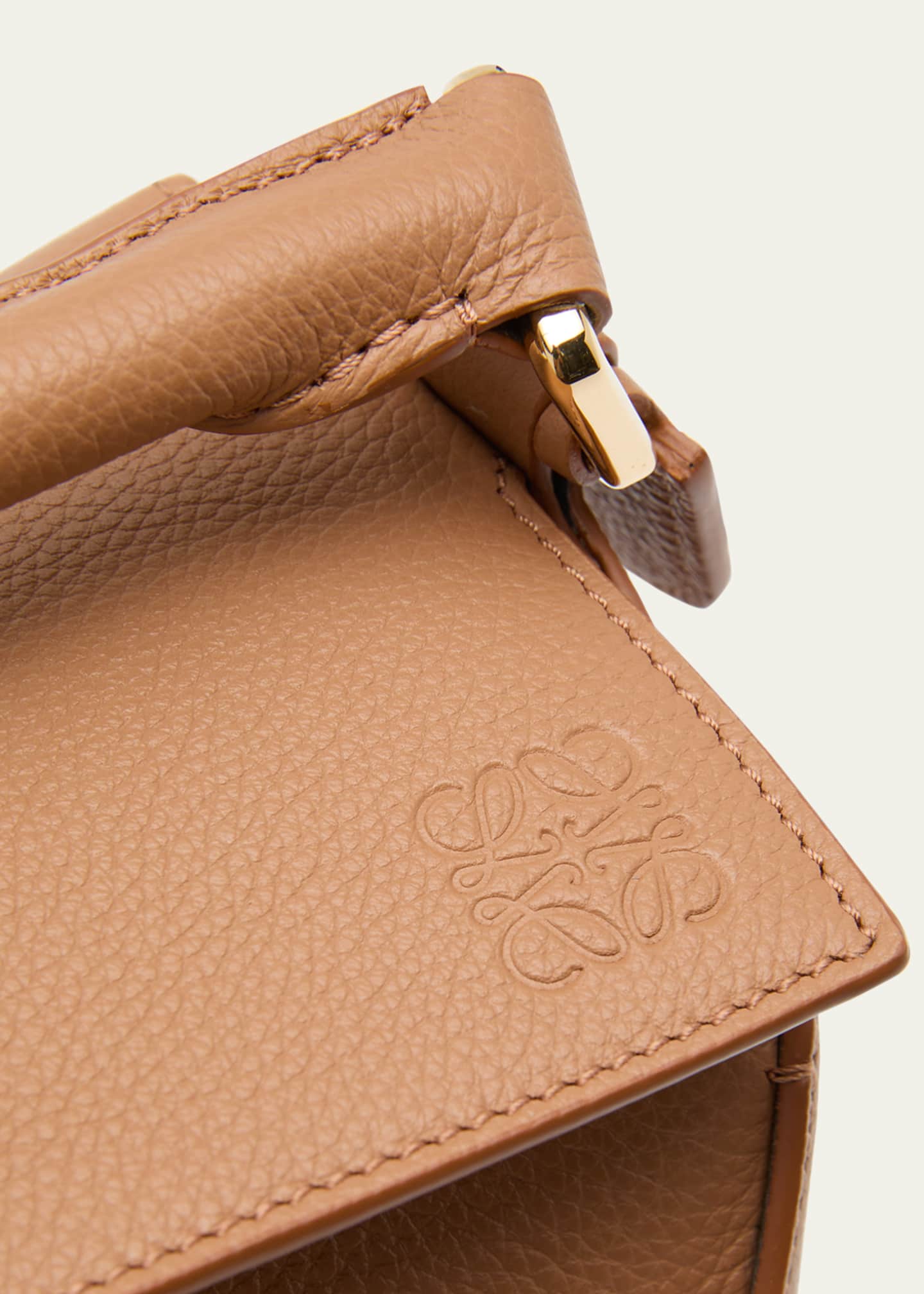 Loewe Puzzle Edge Small Top-Handle Bag in Soft Grained Leather Image 6 of 6