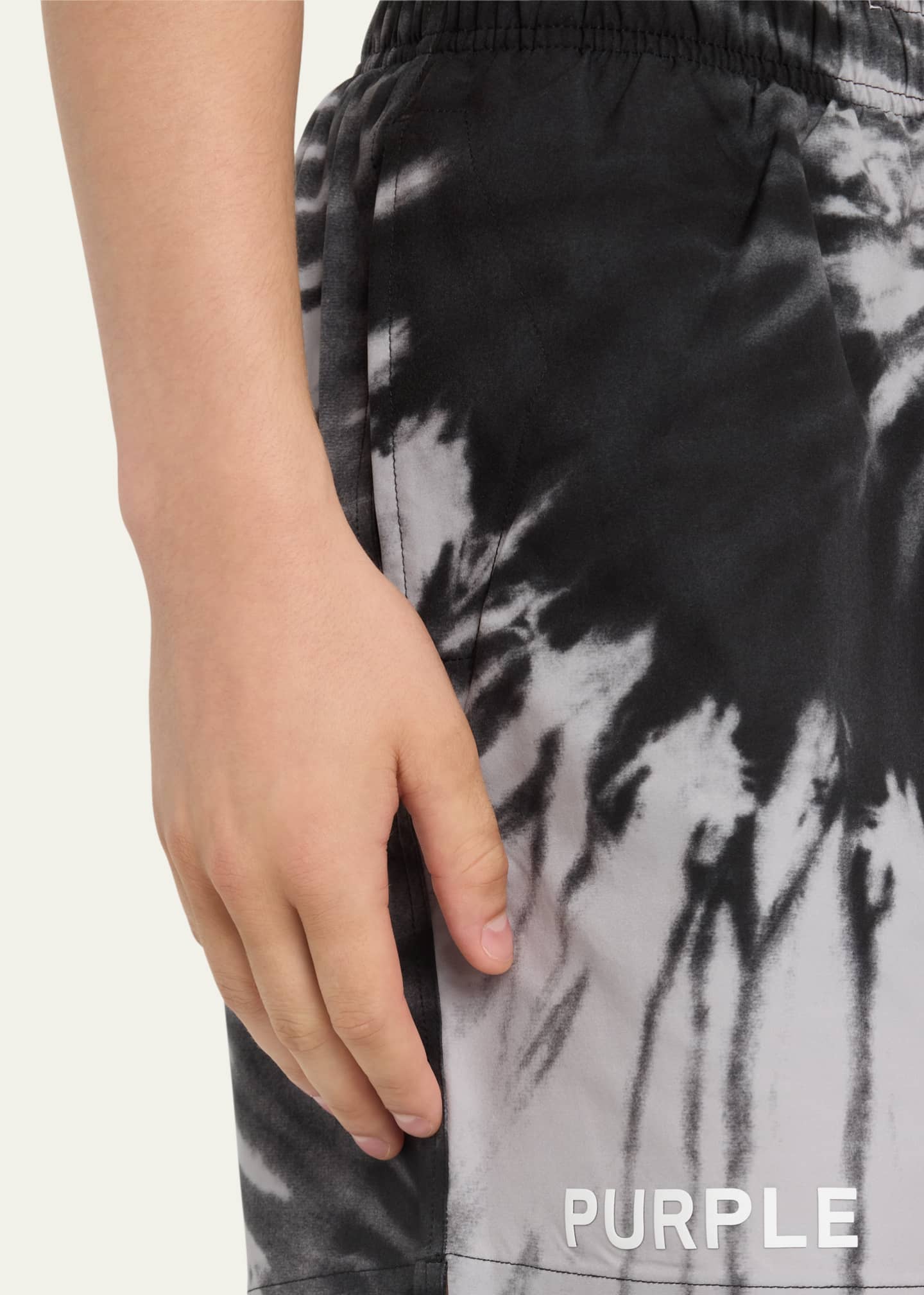 PURPLE Men's TieDye Swim Shorts Bergdorf Goodman