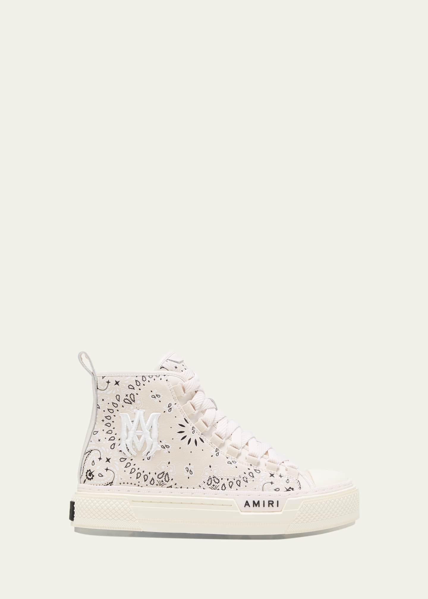 Amiri Bandana High Top Court Sneakers Bergdorf Goodman