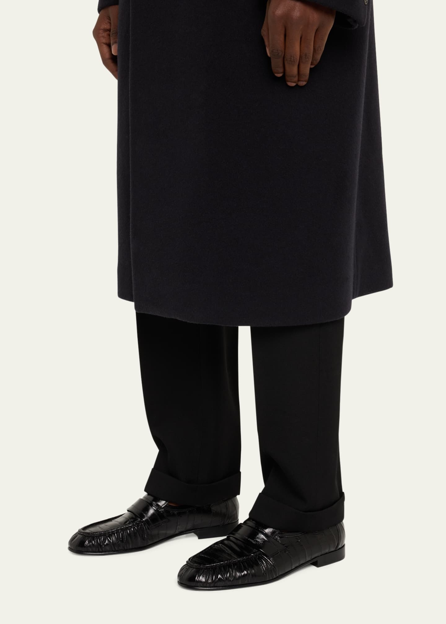 【関税・送料込】THE ROW Soft Loafer レザー 20mm 0400019207900_BLACK?wid=830&