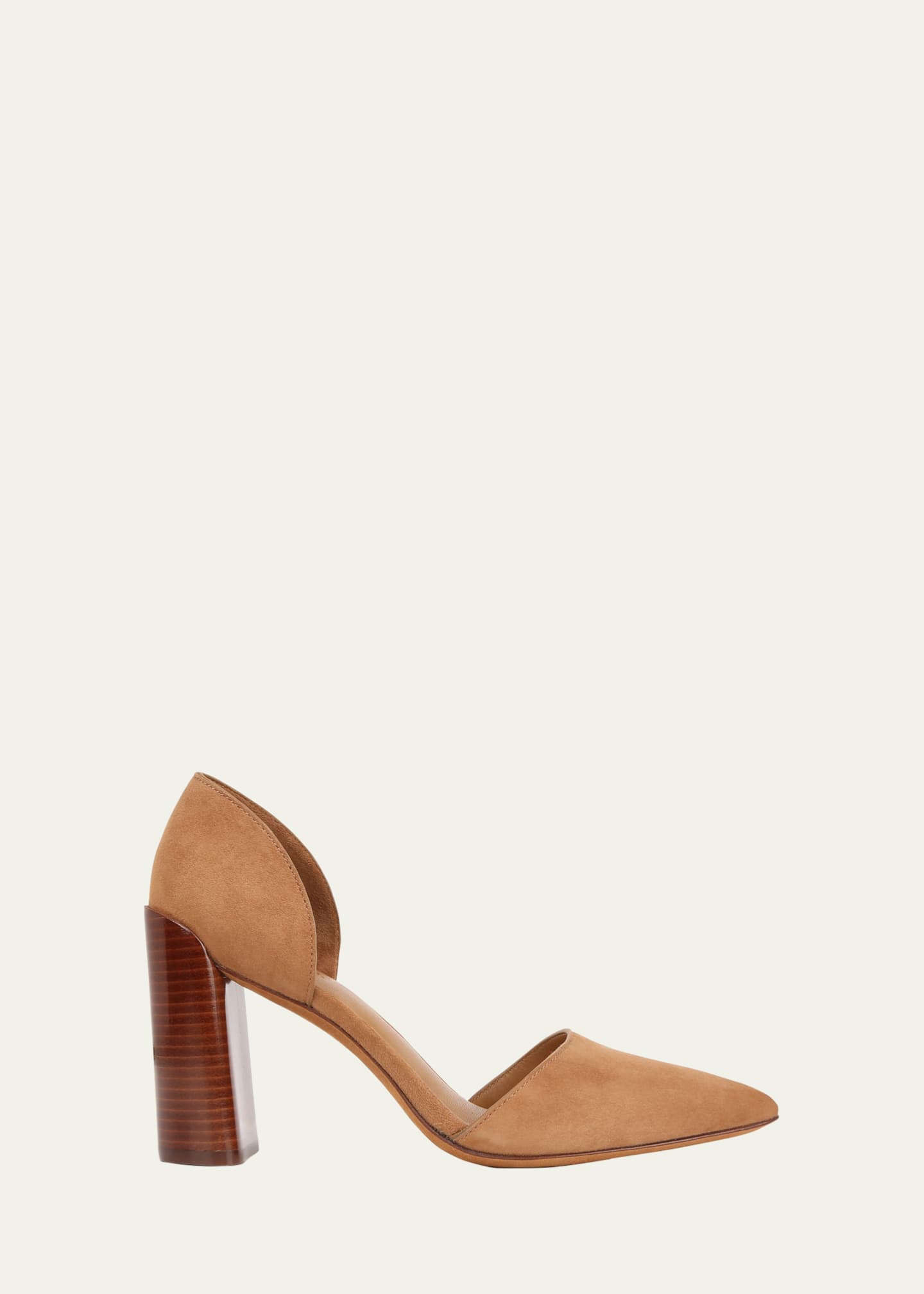 Vince Prim Suede Heeled d Orsay Pumps Bergdorf Goodman