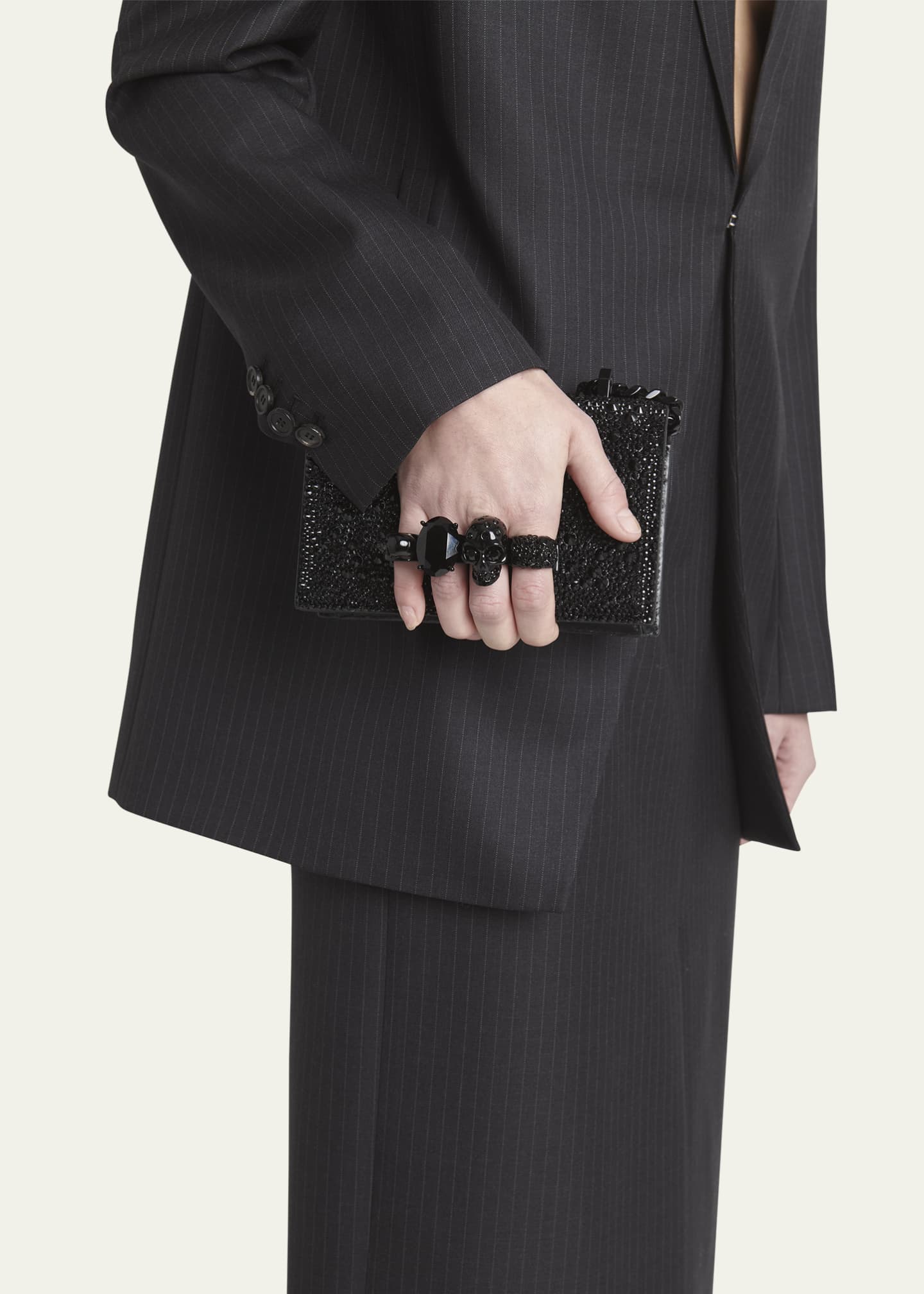 McQueen Mini Skull Jewel Chain Shoulder Bag Image 2 of 5