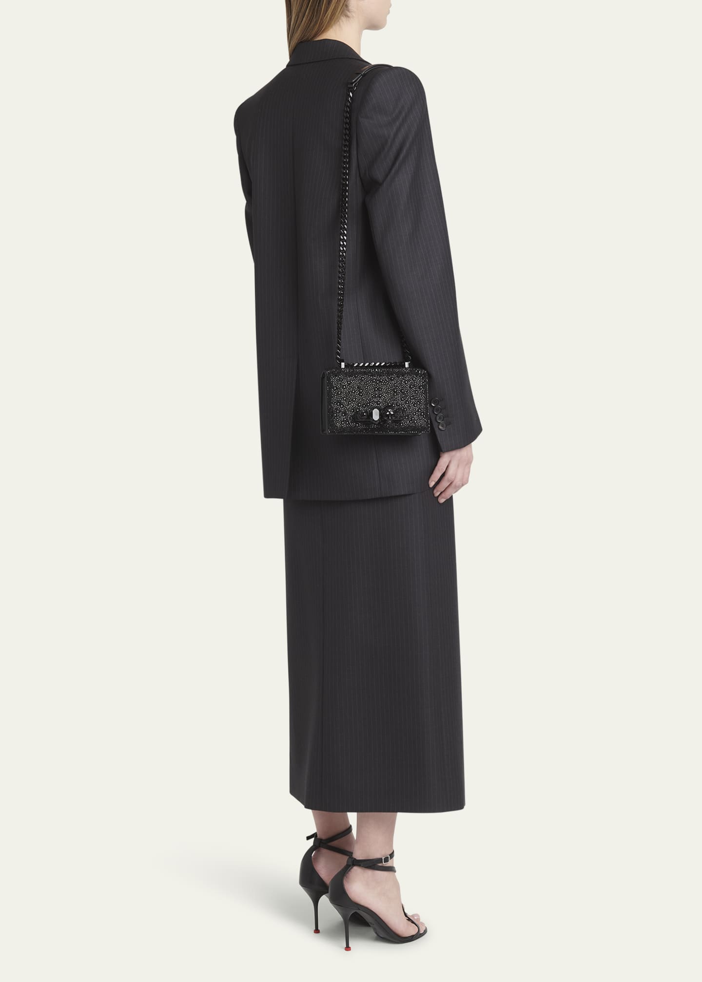 McQueen Mini Skull Jewel Chain Shoulder Bag Image 5 of 5