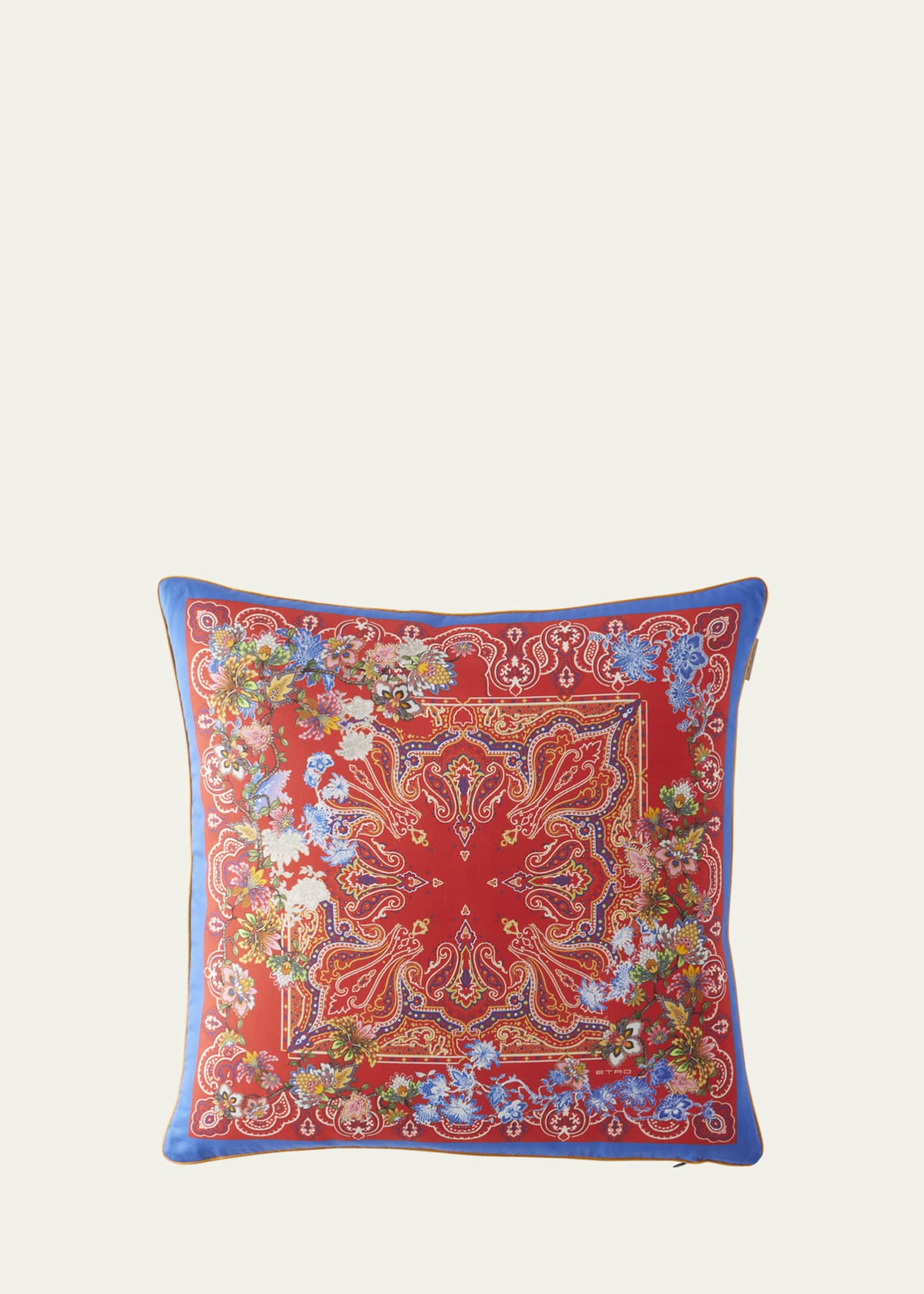Etro La Ponche Pillow with Cording, 18" Square