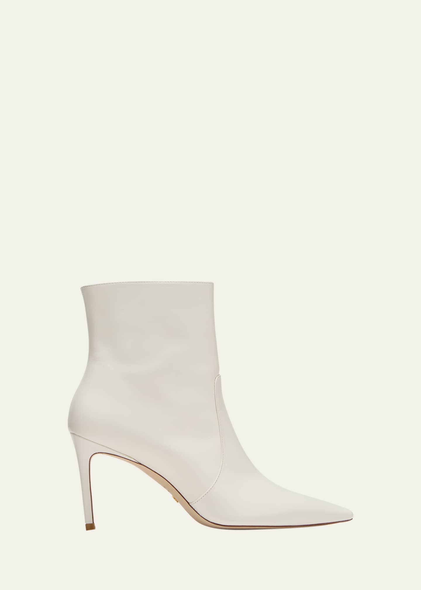 Leather stiletto booties new arrivals