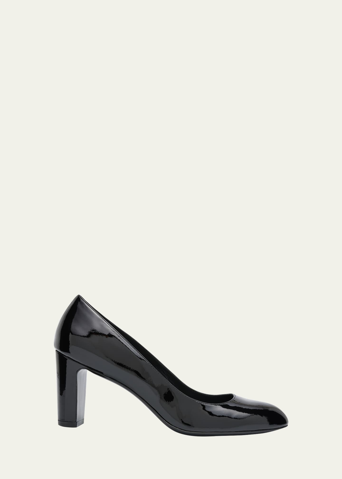 Stuart Weitzman Vida Patent BlockHeel Pumps Bergdorf Goodman