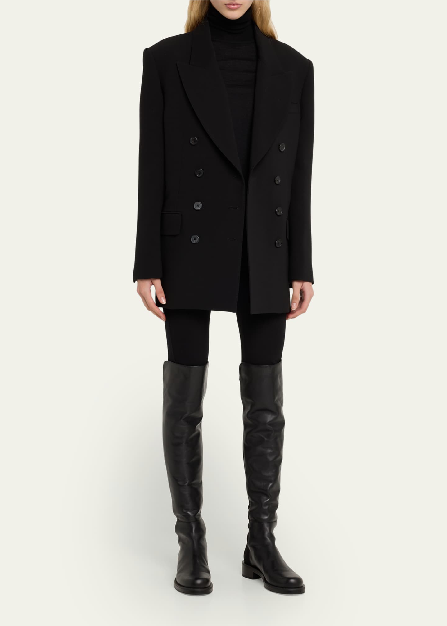 Stuart Weitzman 5050 Bold Leather Over The Knee Boots Bergdorf Goodman