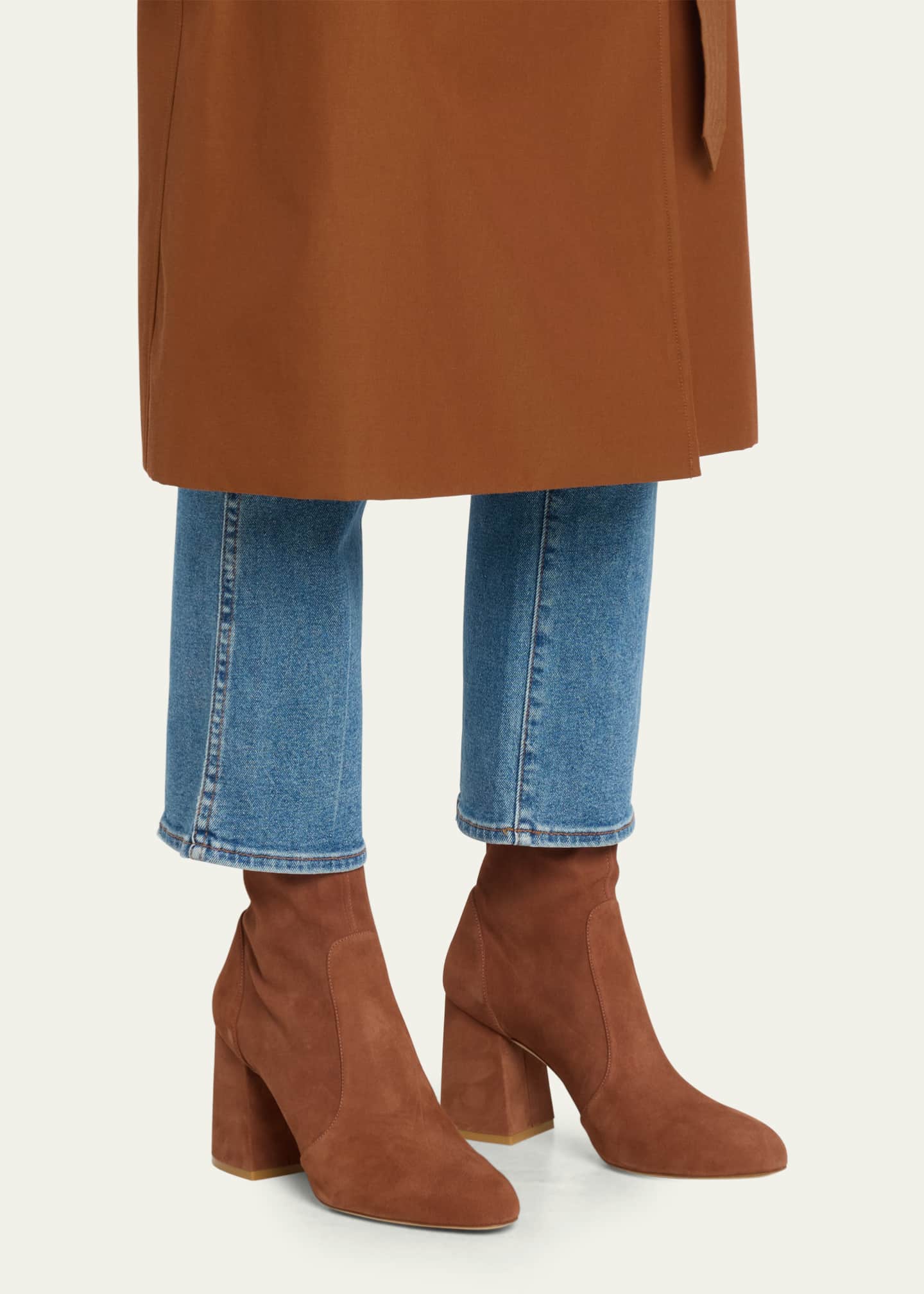 Stuart weitzman lofty store suede ankle boots