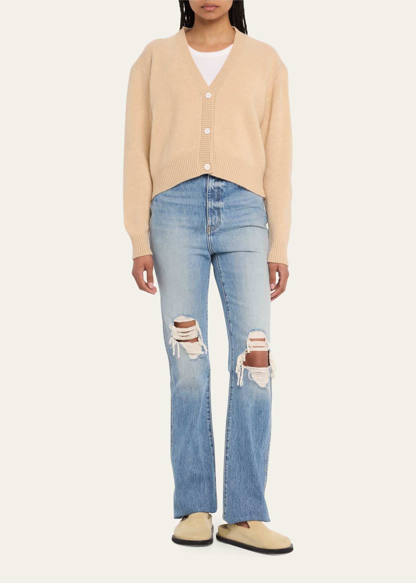 Boxy on sale cashmere cardigan