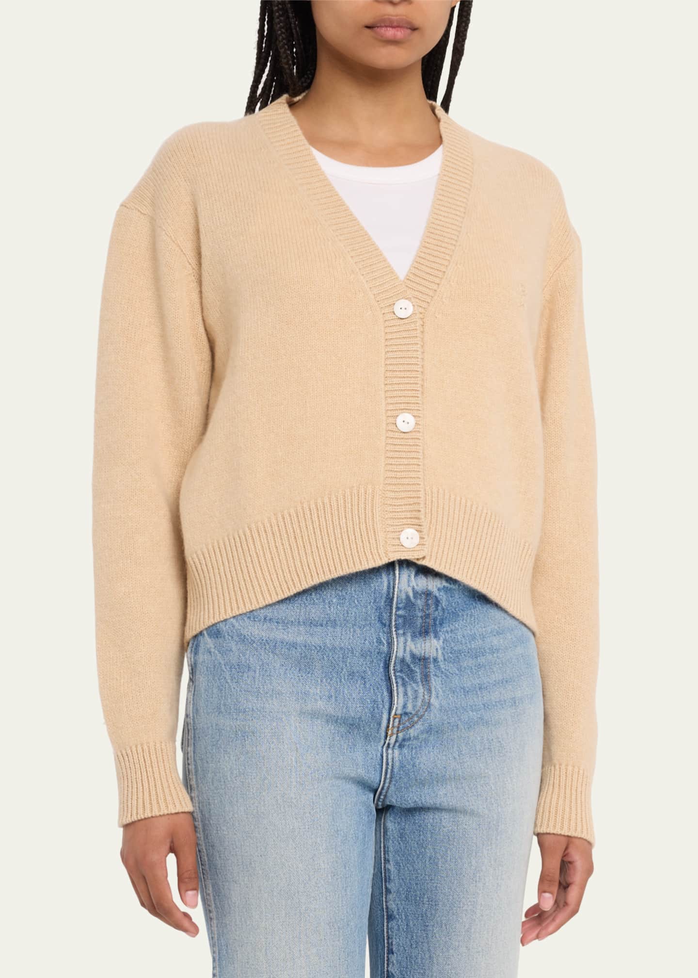 Boxy cashmere sale cardigan
