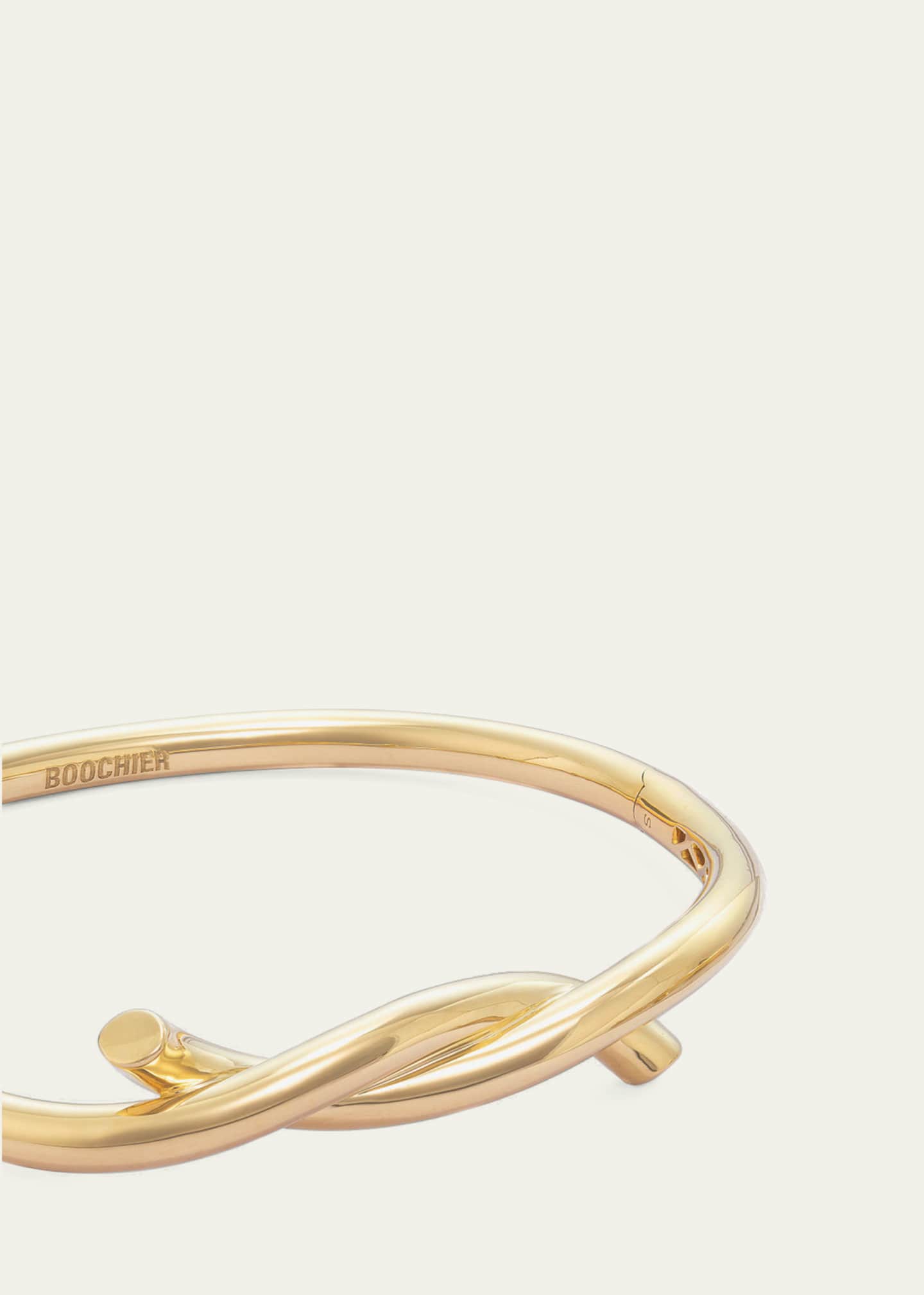 Boochier 18K Yellow Gold Ties Bangle Image 2 of 2