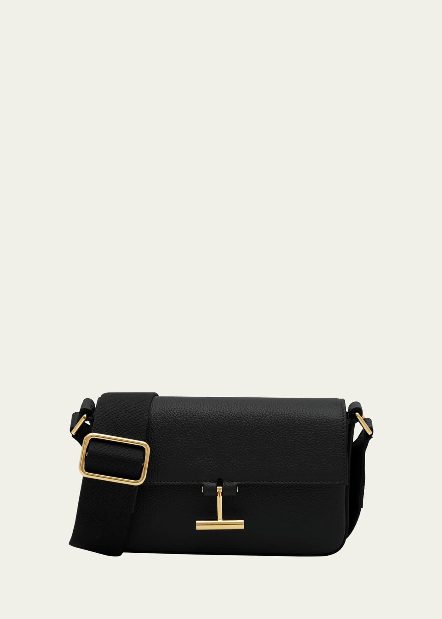 TOM FORD Tara Mini E W Crossbosy in Grained Leather with Webbed Strap Bergdorf Goodman