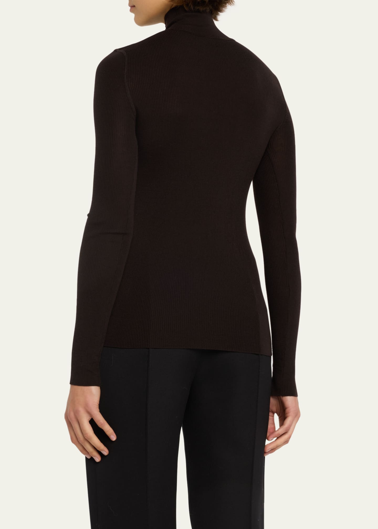 Bottega Veneta Wool Rib Underpinning Sweater Image 3 of 5