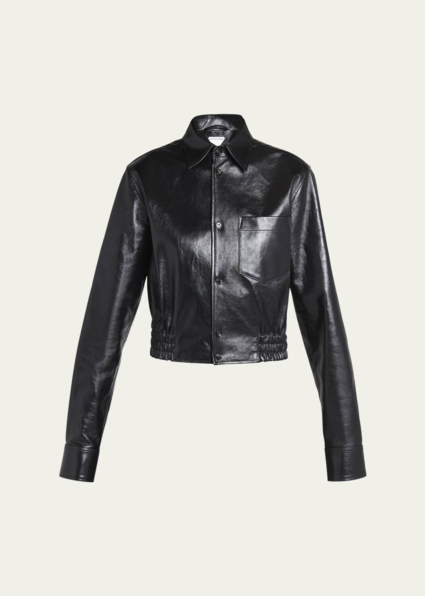 Bottega Veneta Smooth Nappa Leather Short Jacket Bergdorf Goodman