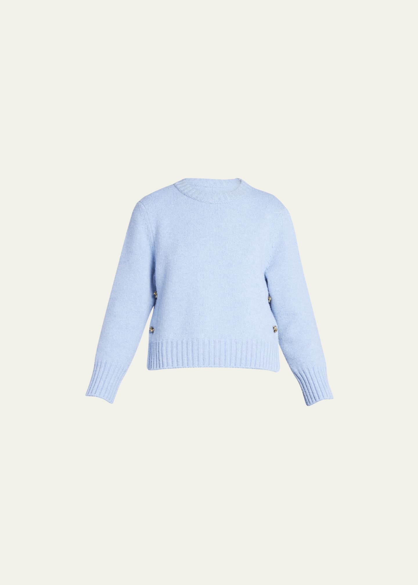 Bottega Veneta Felted Wool Knit Sweater with Side Buttons - Bergdorf ...