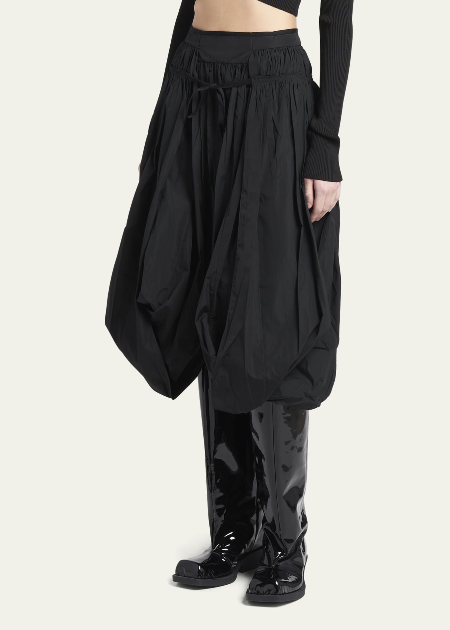 Marni Voluminous Drawstring Midi Skirt