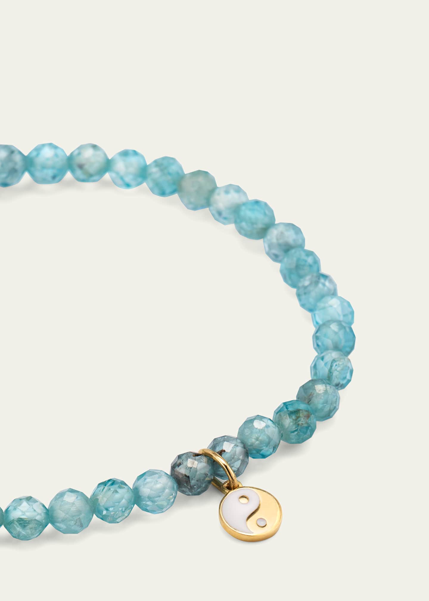 Sydney Evan Little Loves Girl's 14k Beaded Yin Yang Charm Bracelet Image 2 of 3