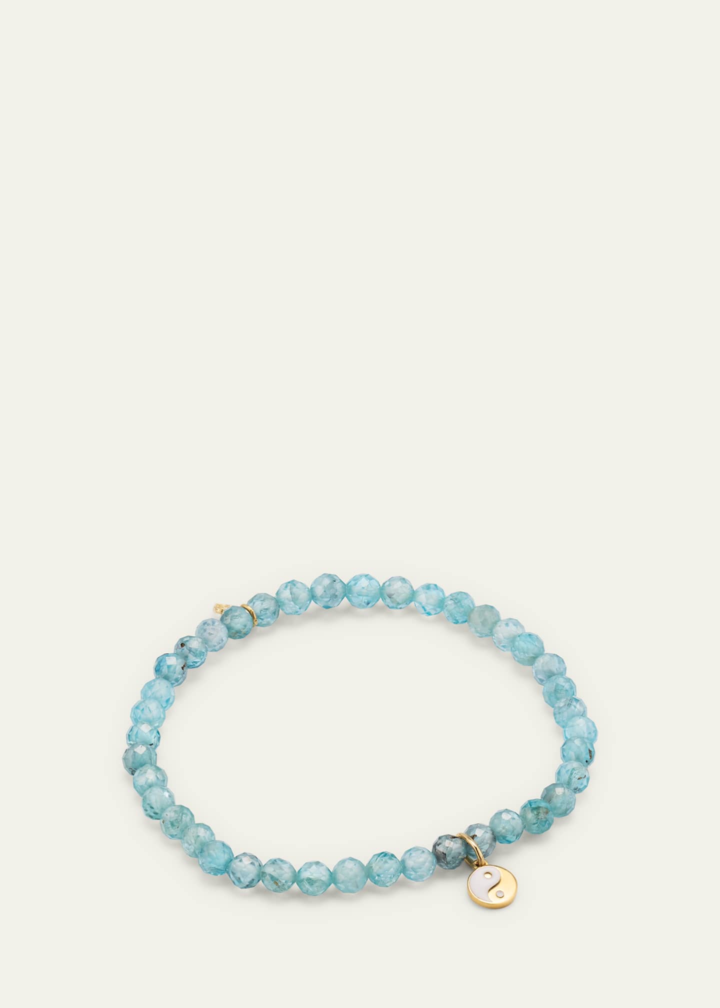 Sydney Evan Little Loves Girl's 14k Beaded Yin Yang Charm Bracelet Image 3 of 3
