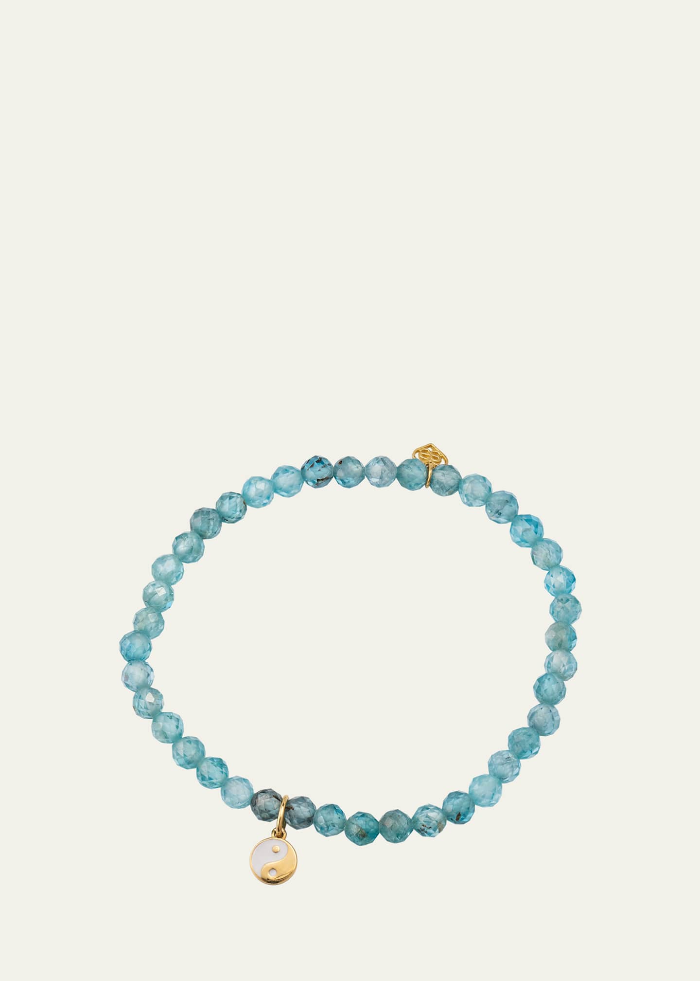 Sydney Evan Little Loves Girl's 14k Beaded Yin Yang Charm Bracelet Image 1 of 3