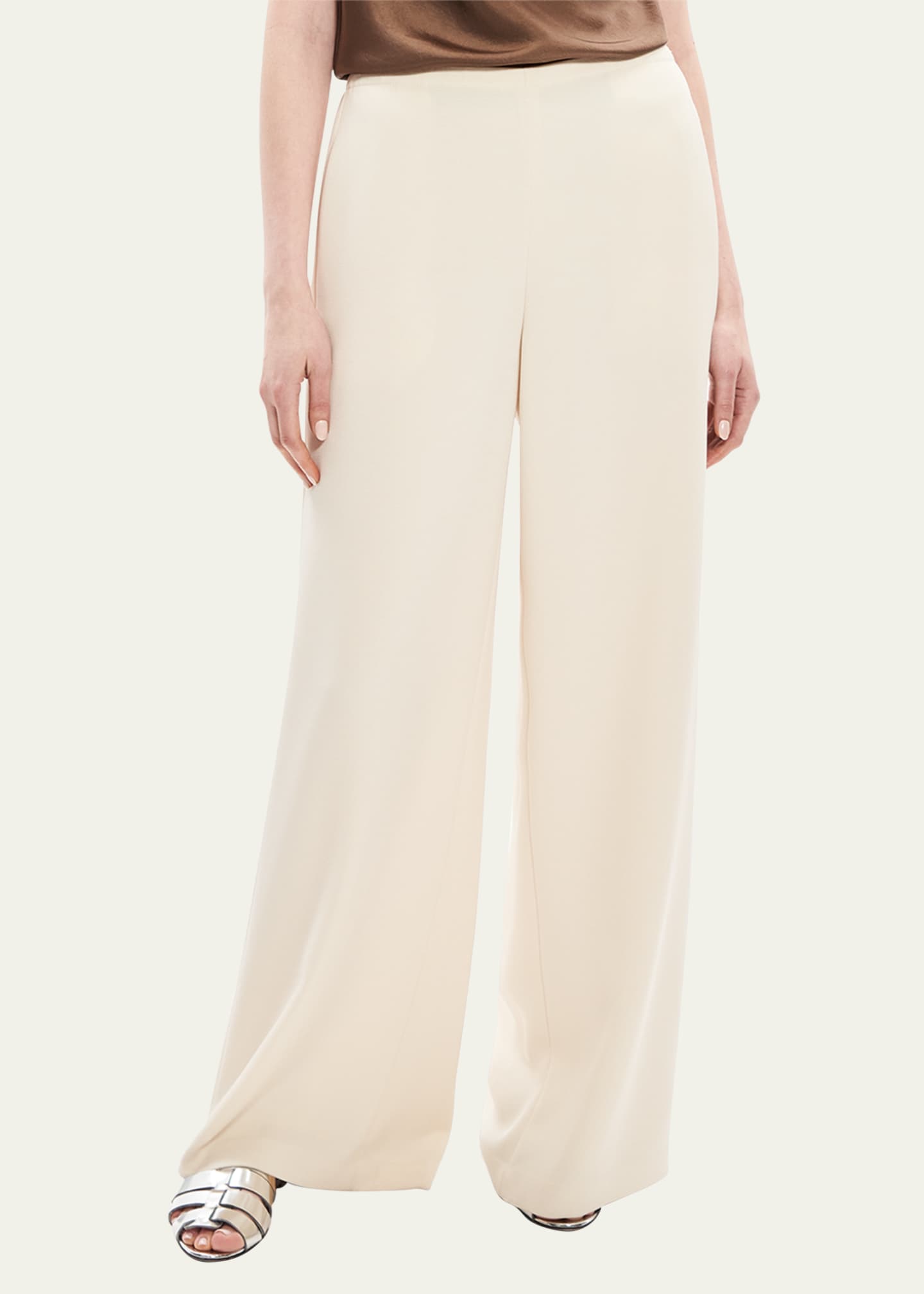 Theory crepe wide leg pants online