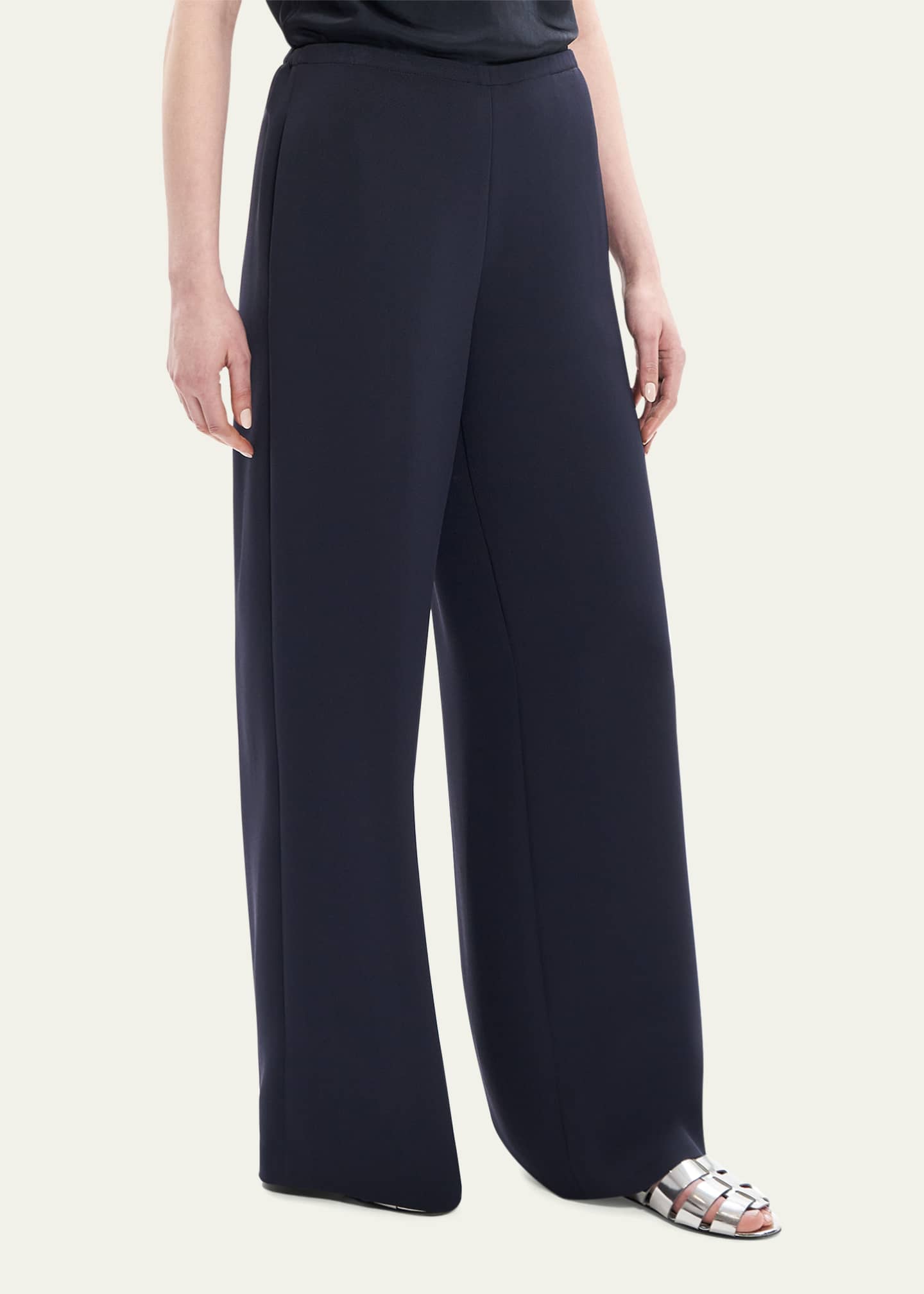 Theory crepe discount wide leg pants