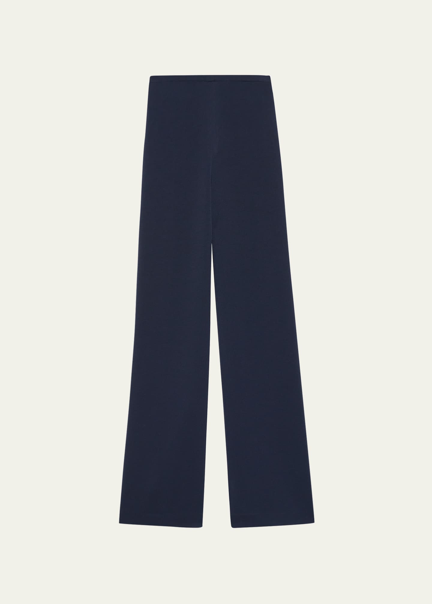 Theory Oxford Crepe Wide-Leg Pull-On Pants