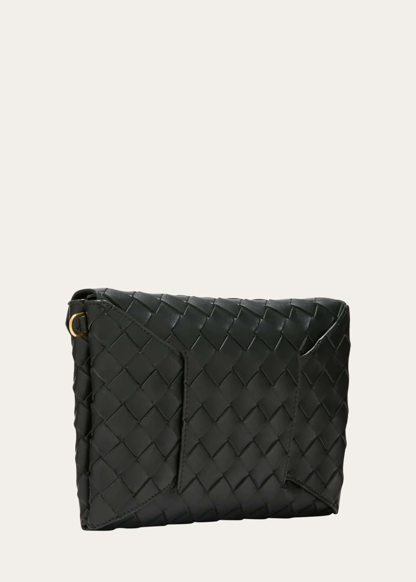Bottega Veneta Cassette Intrecciato Leather Wallet on Chain