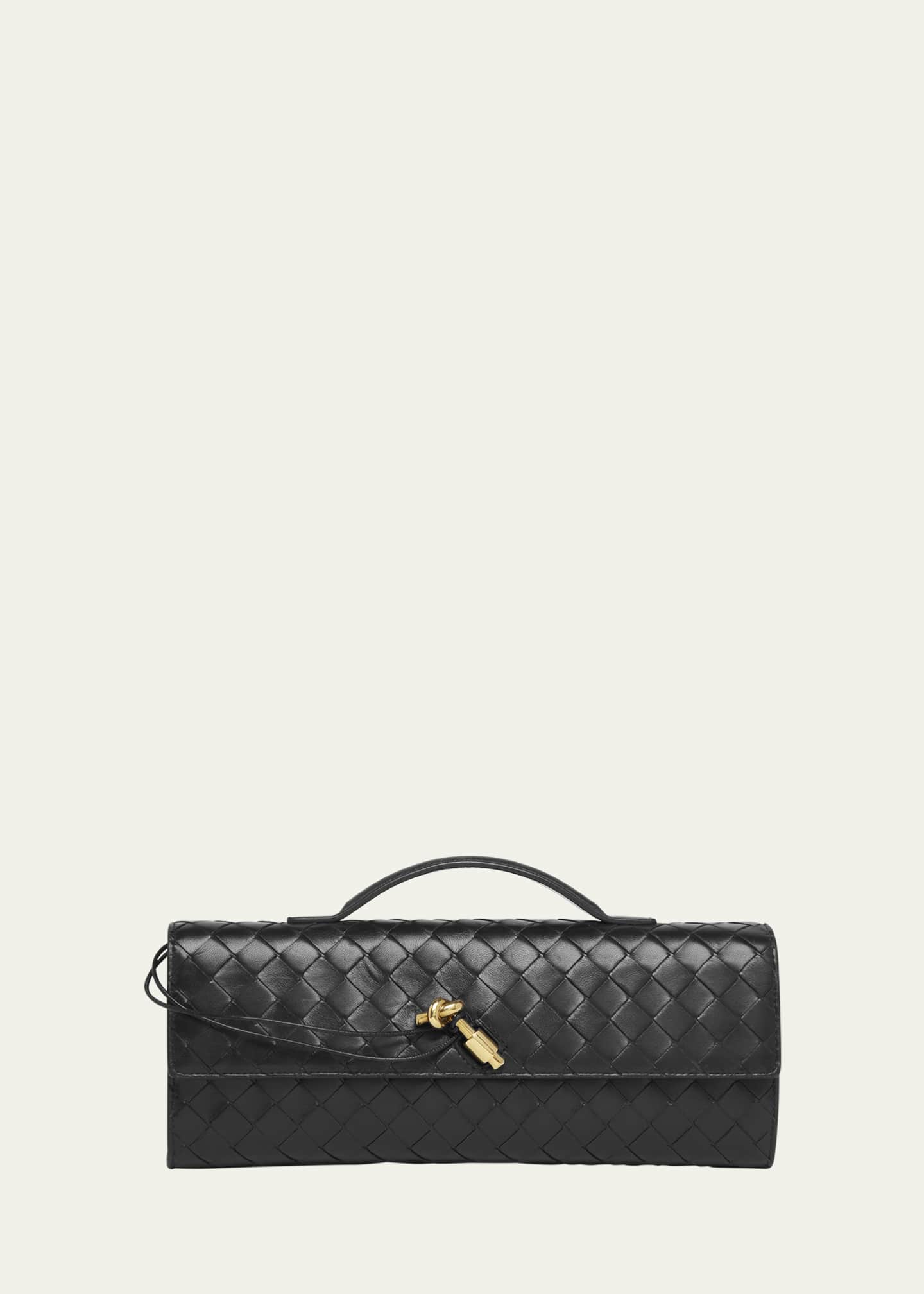 Bottega Veneta Long Andiamo Clutch Bag with Handle Image 1 of 6