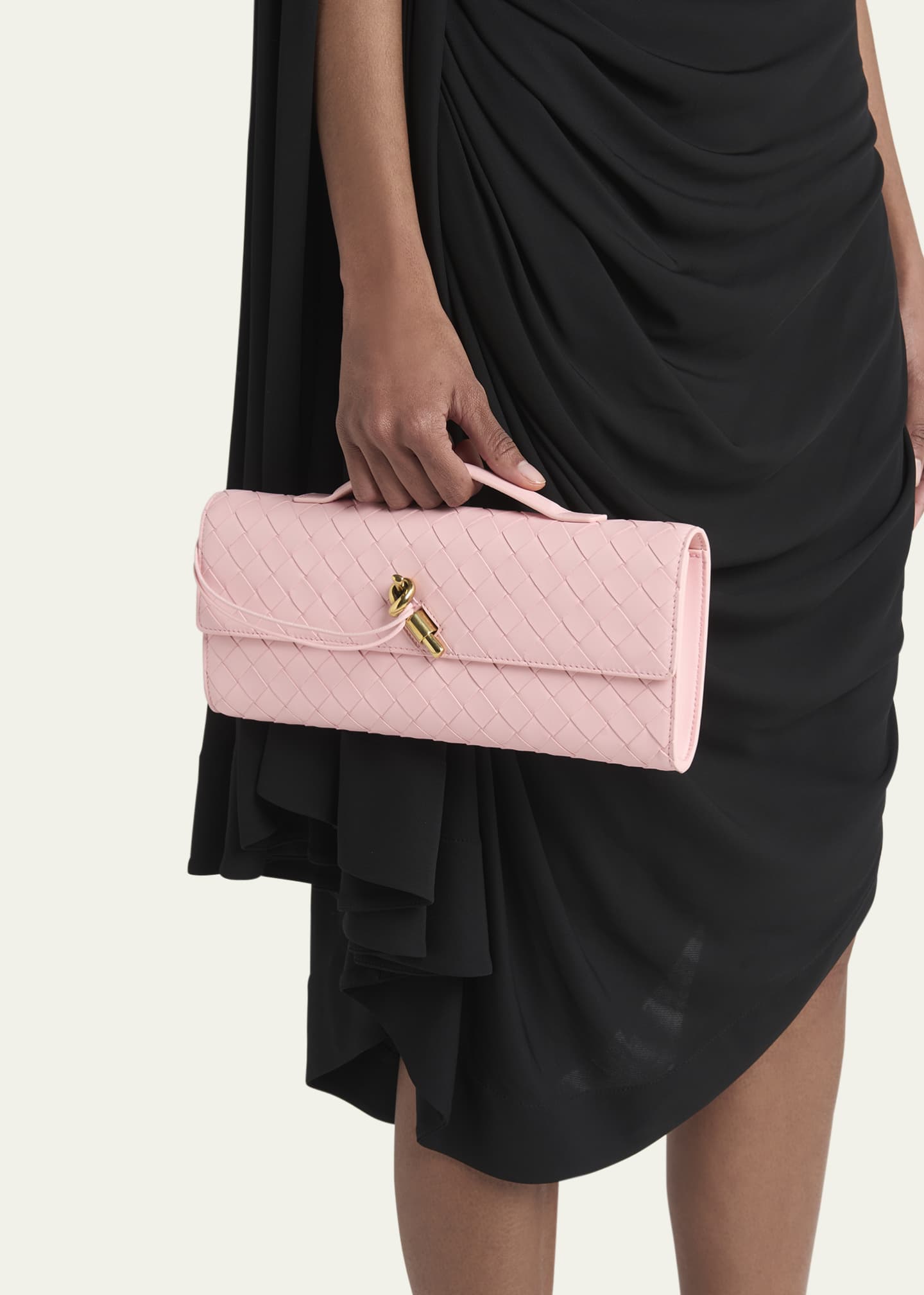 Bottega Veneta Long Andiamo Clutch Bag with Handle Image 2 of 6