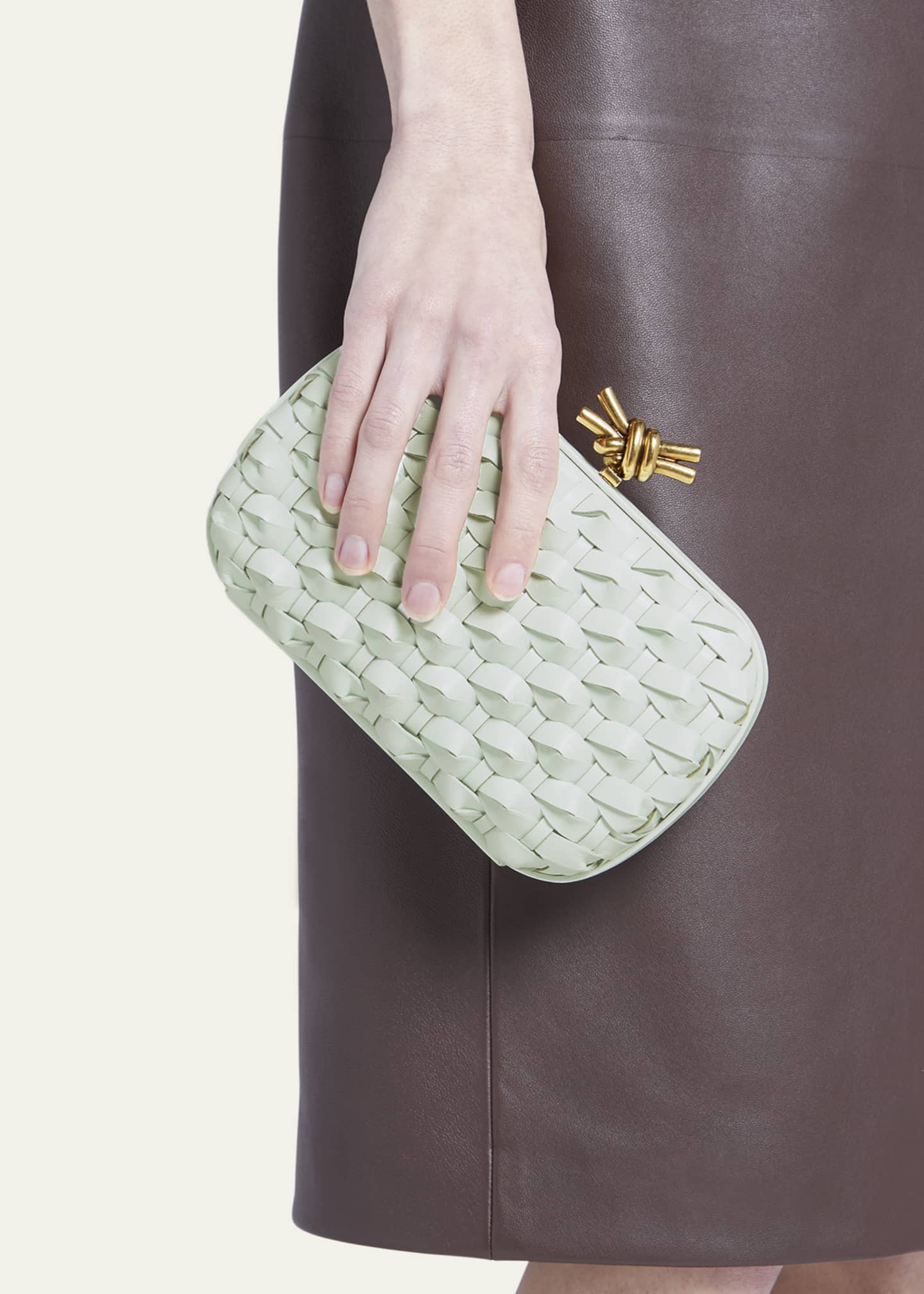 Bottega Veneta Knot Minaudiere Small Clutch Bag