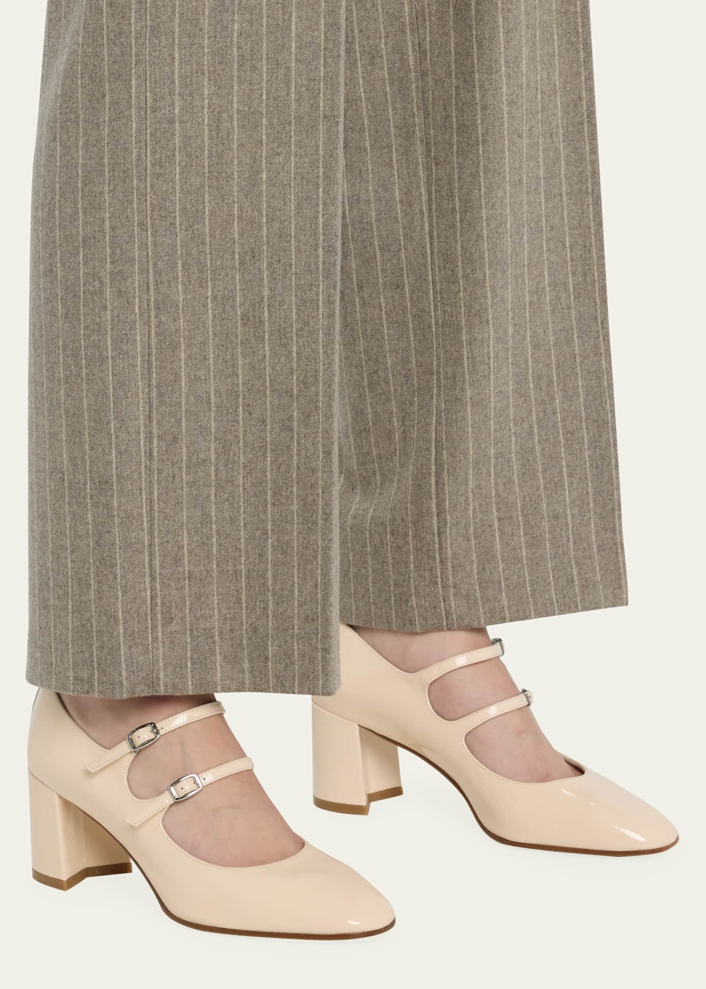 CAREL Alice Patent Mary Jane Duo Pumps - Bergdorf Goodman