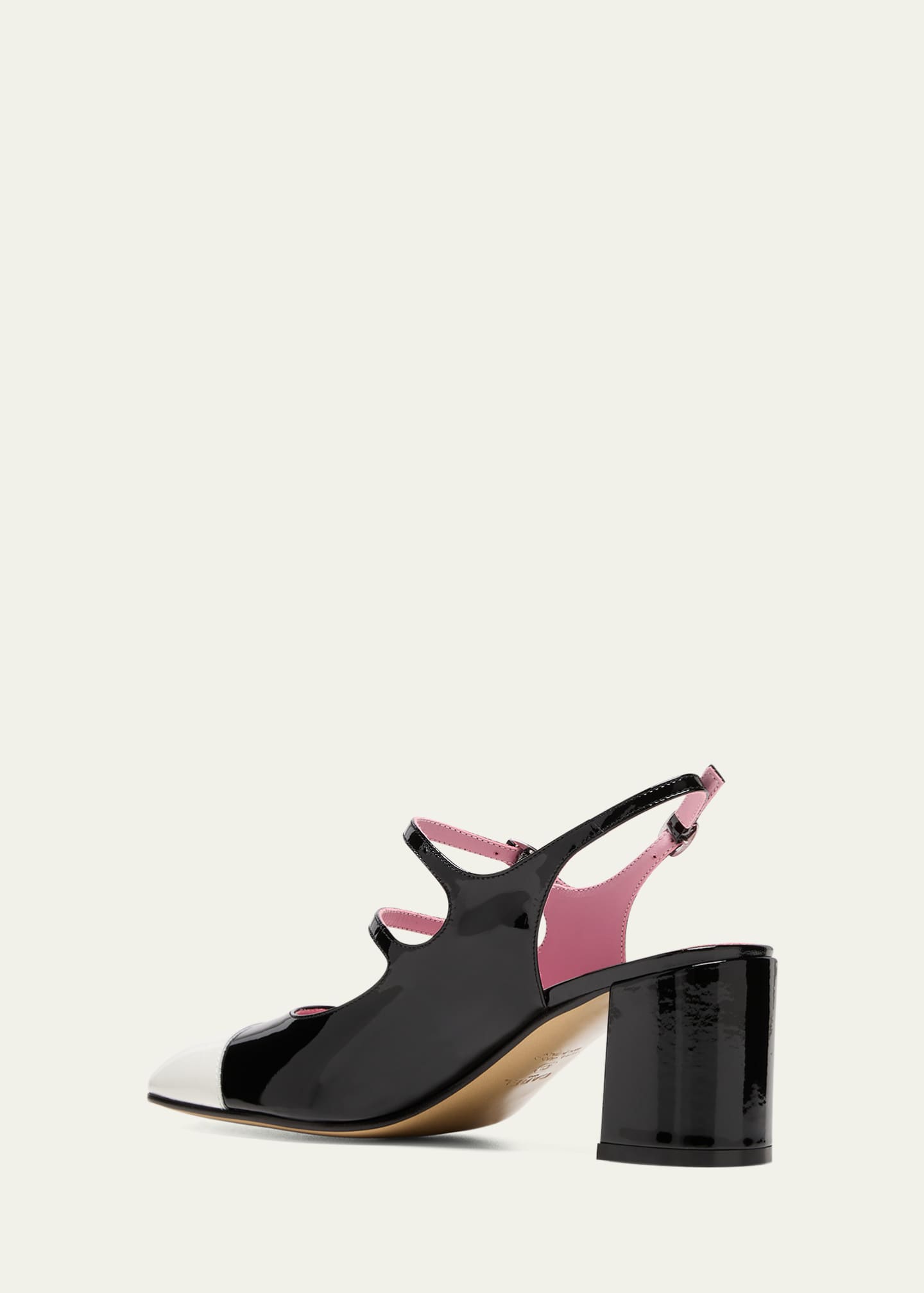 CAREL Papaya Bicolor Patent Slingback Pumps Image 4 of 5