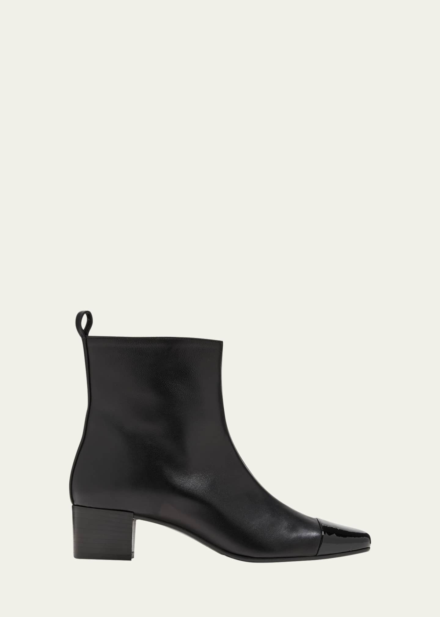 CAREL Estime Mixed Leather Ankle Boots - Bergdorf Goodman