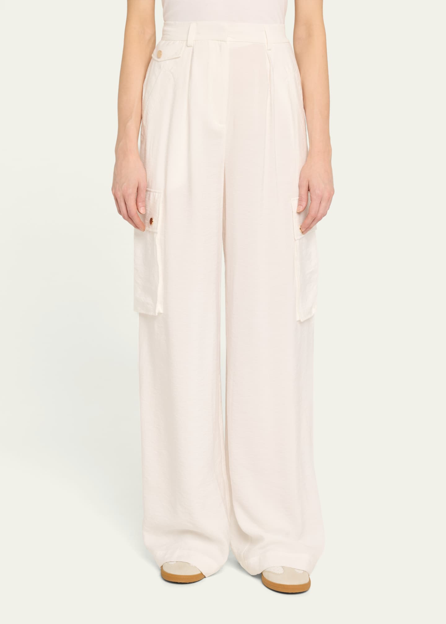Ramy Brook Emil Wide-Leg Relaxed Cargo Pants Image 4 of 5