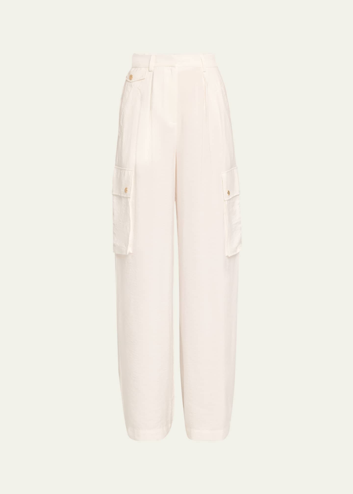 Ramy Brook Emil Wide-Leg Relaxed Cargo Pants Image 1 of 5