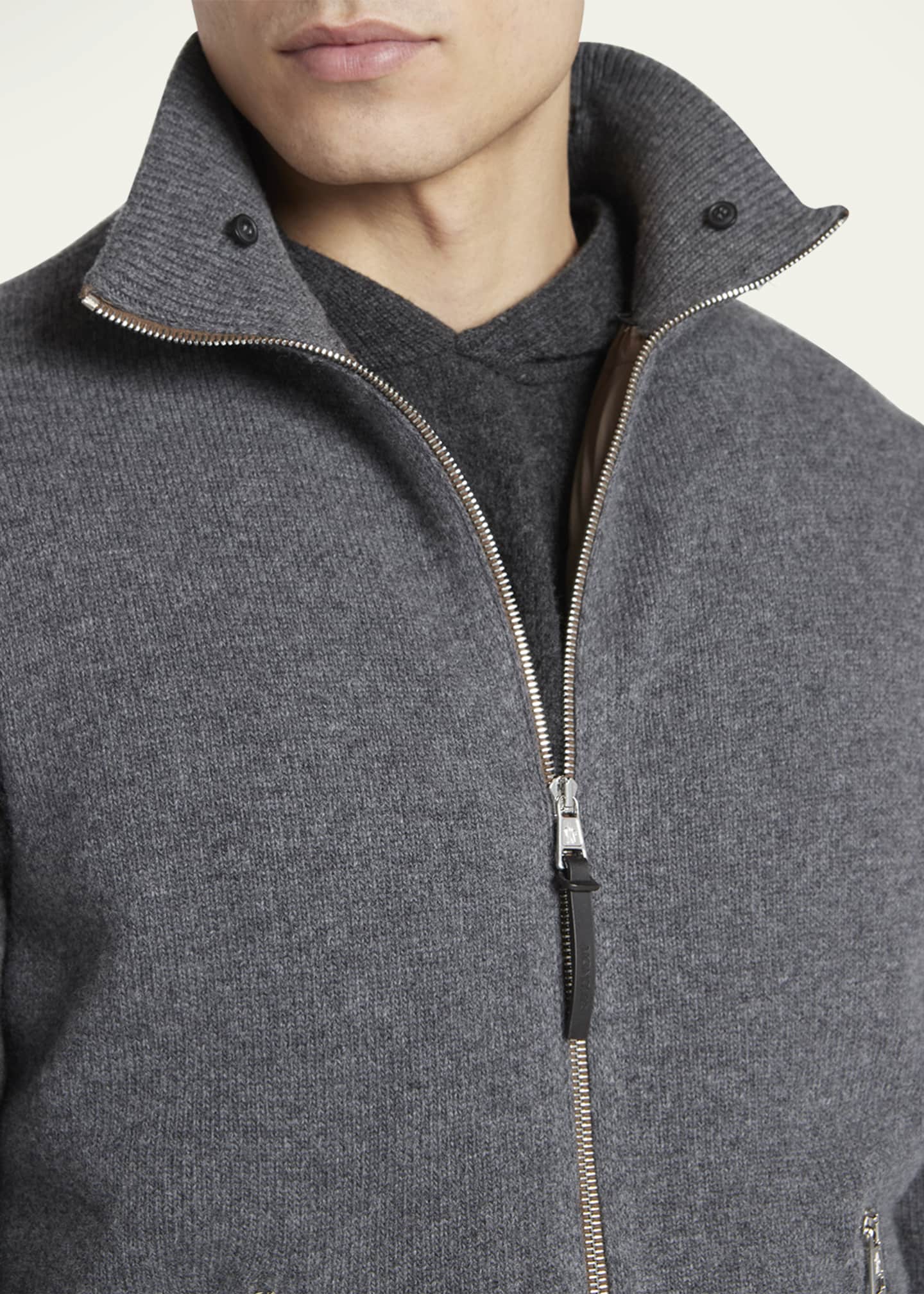 Moncler zip up sweater 2025