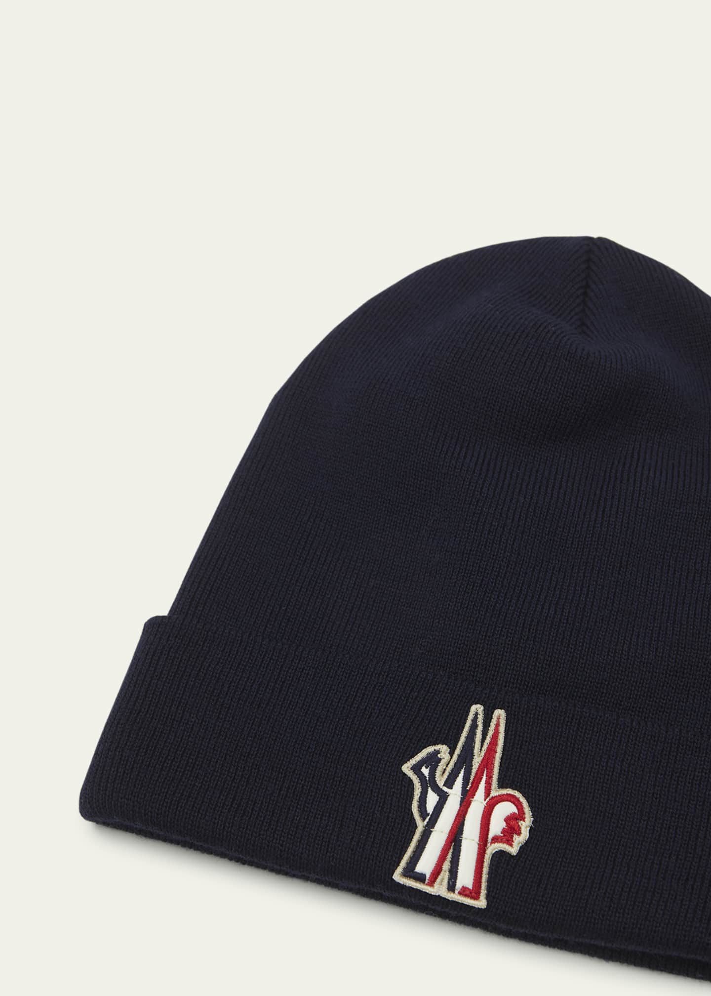 Moncler Grenoble Men's Wool Rib-Knit Beanie - Bergdorf Goodman