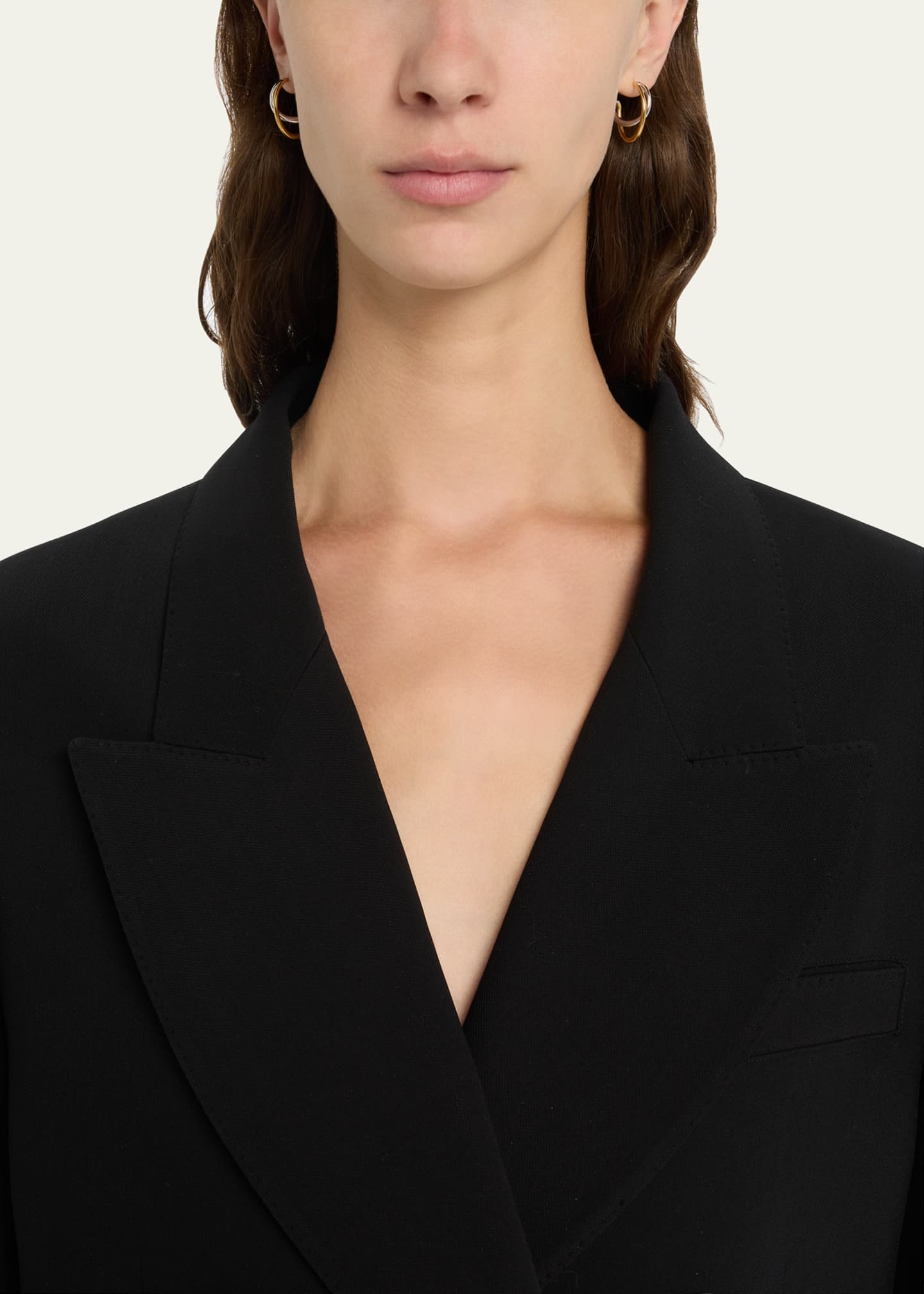 Charlotte Chesnais Two-Tone Mini Initial Hoop Earrings - Bergdorf