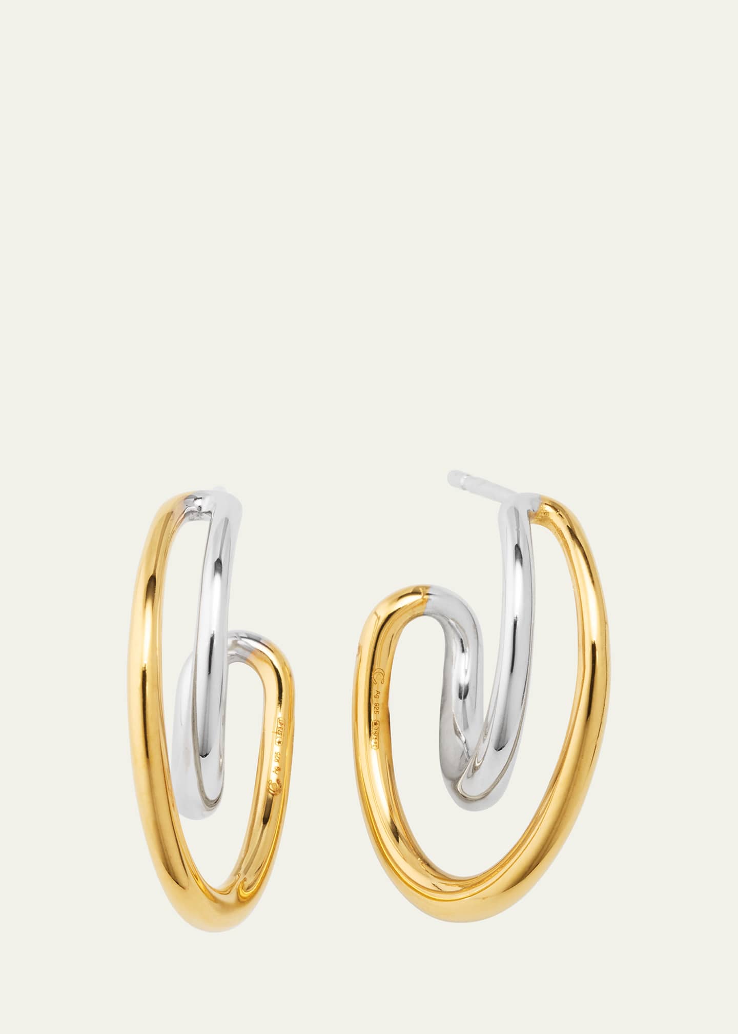 関税送料込【charlotte CHESNAIS 】Mini Initial Hoopイヤリング charlottechesnaisboiminiinitia