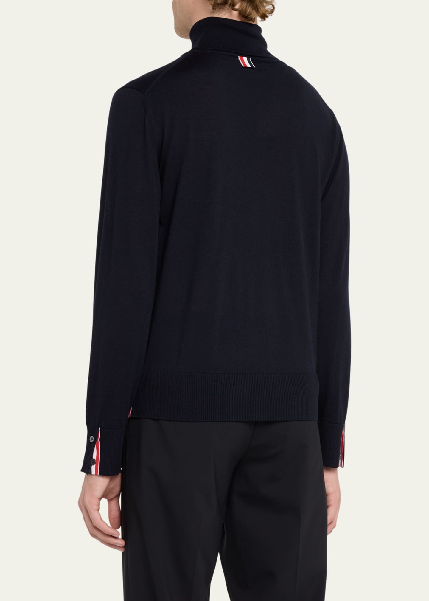 Thom Browne Men's FineGauge Turtleneck Sweater Bergdorf Goodman