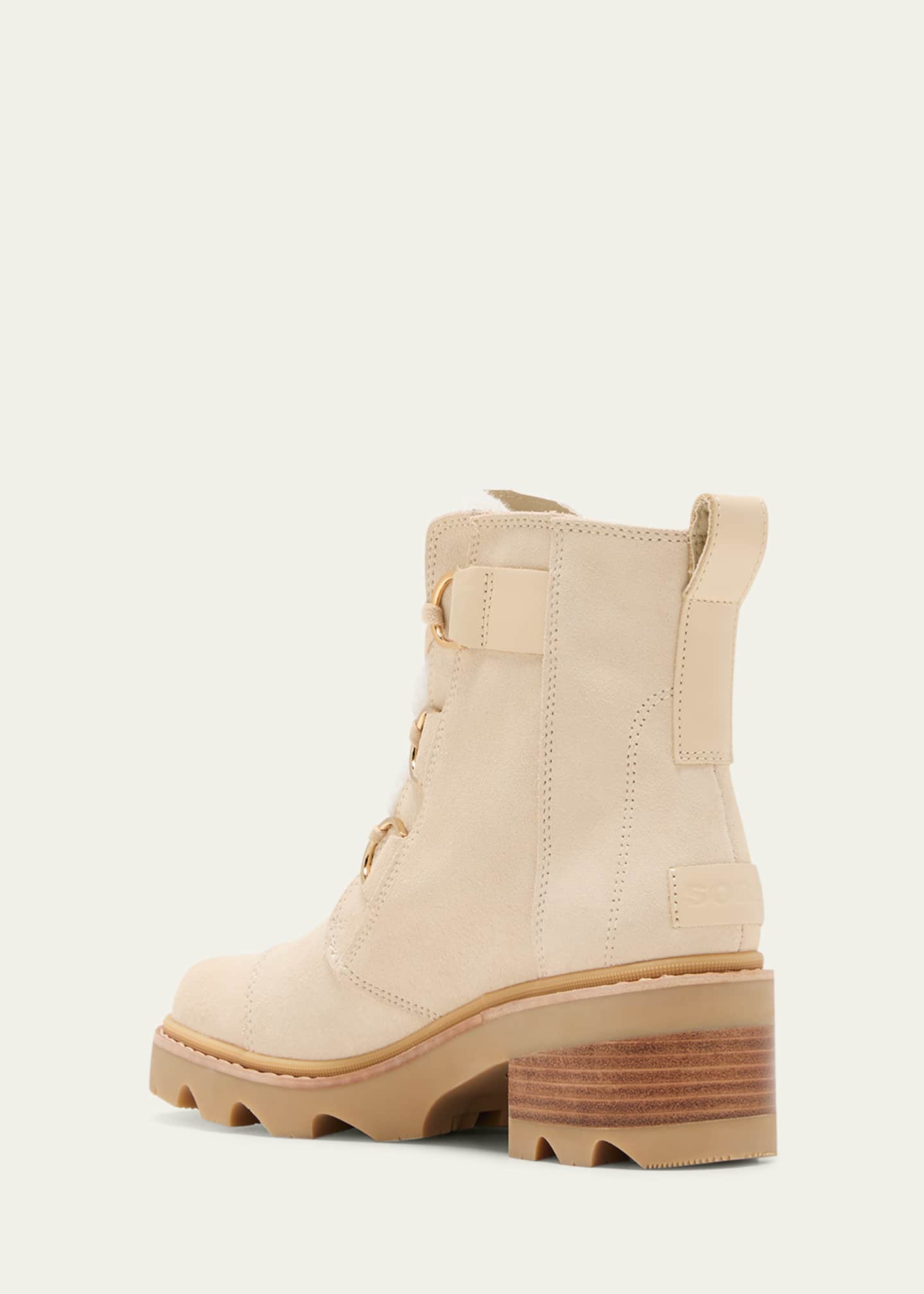 Sorel Joan Suede Faux Fur Lace-Up Boots Image 4 of 5