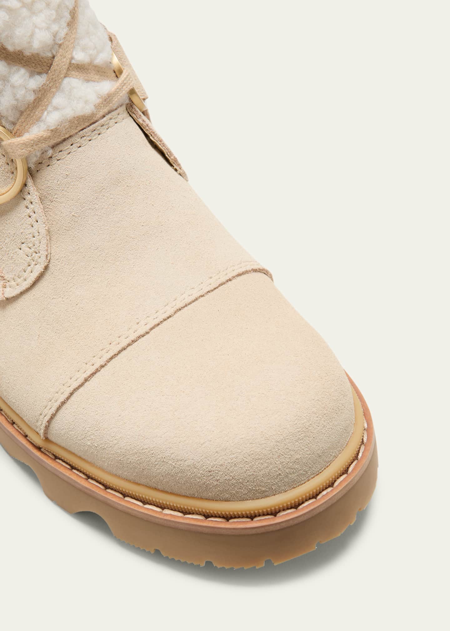 Sorel Joan Suede Faux Fur Lace-Up Boots Image 5 of 5