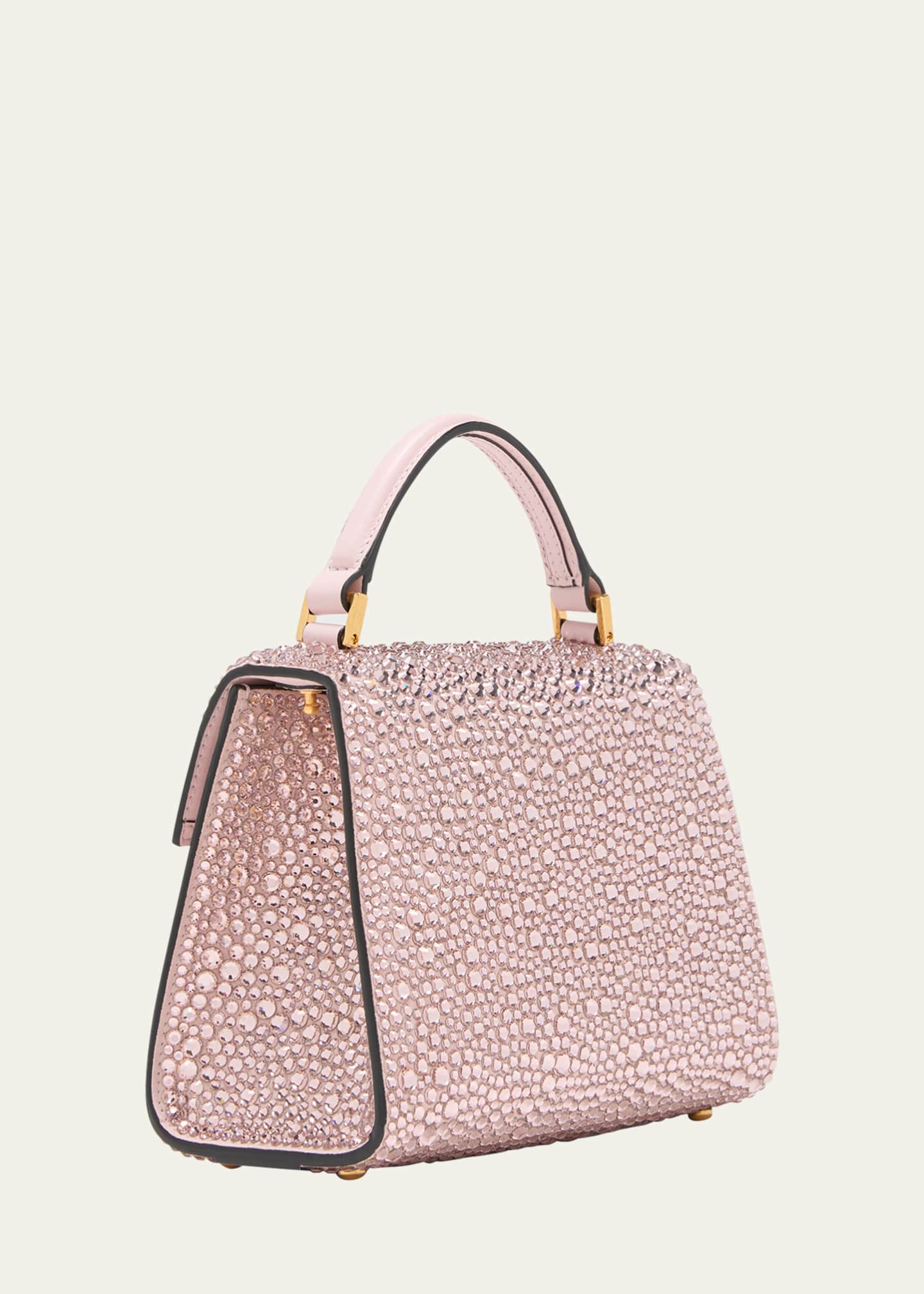 Valentino Embellished Vsling Top-Handle Bag