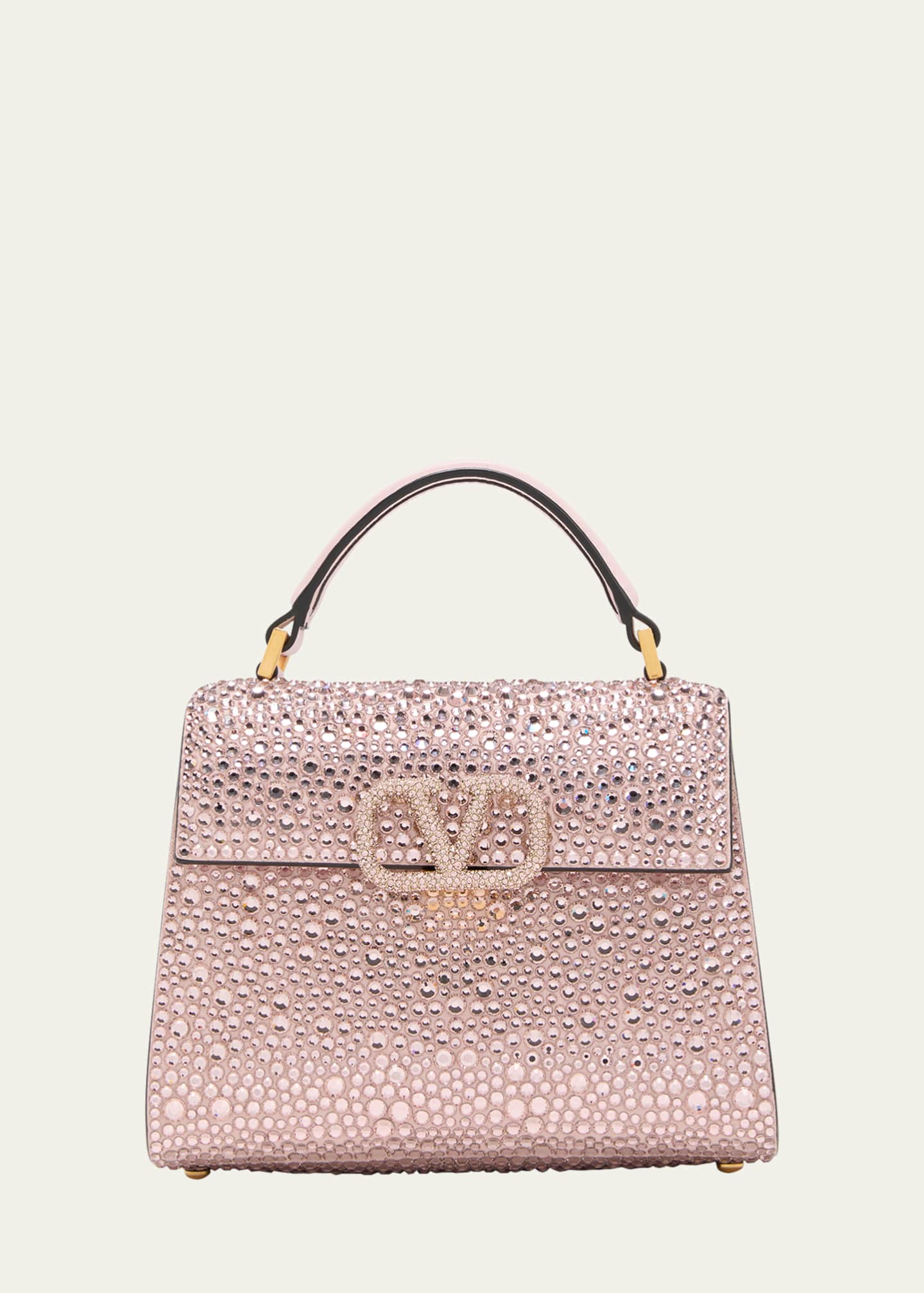 Valentino Garavani Mini VSling Crystal Embellished Top Handle Bag