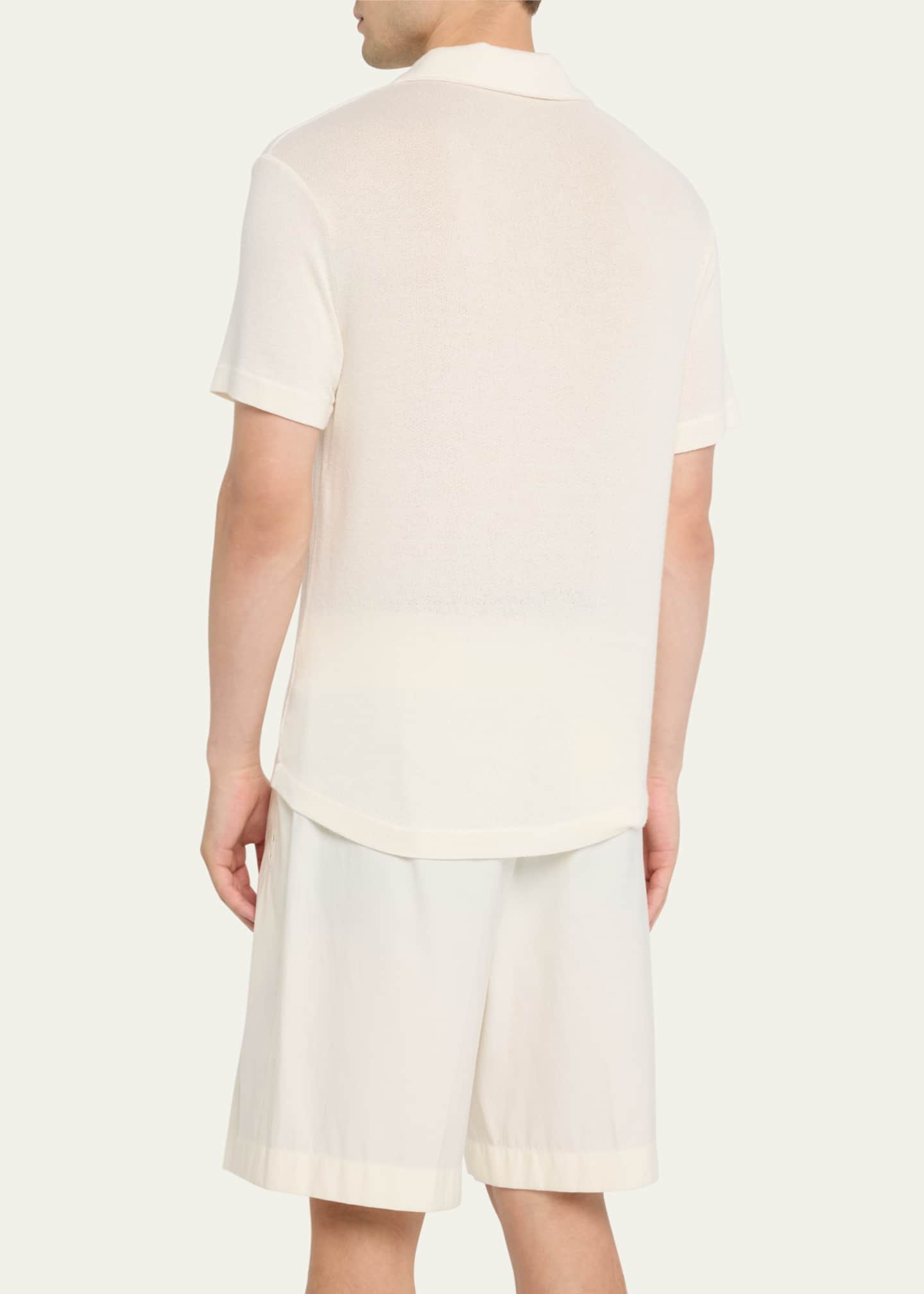 monfrere Men's Solid Gauze Polo Shirt Bergdorf Goodman